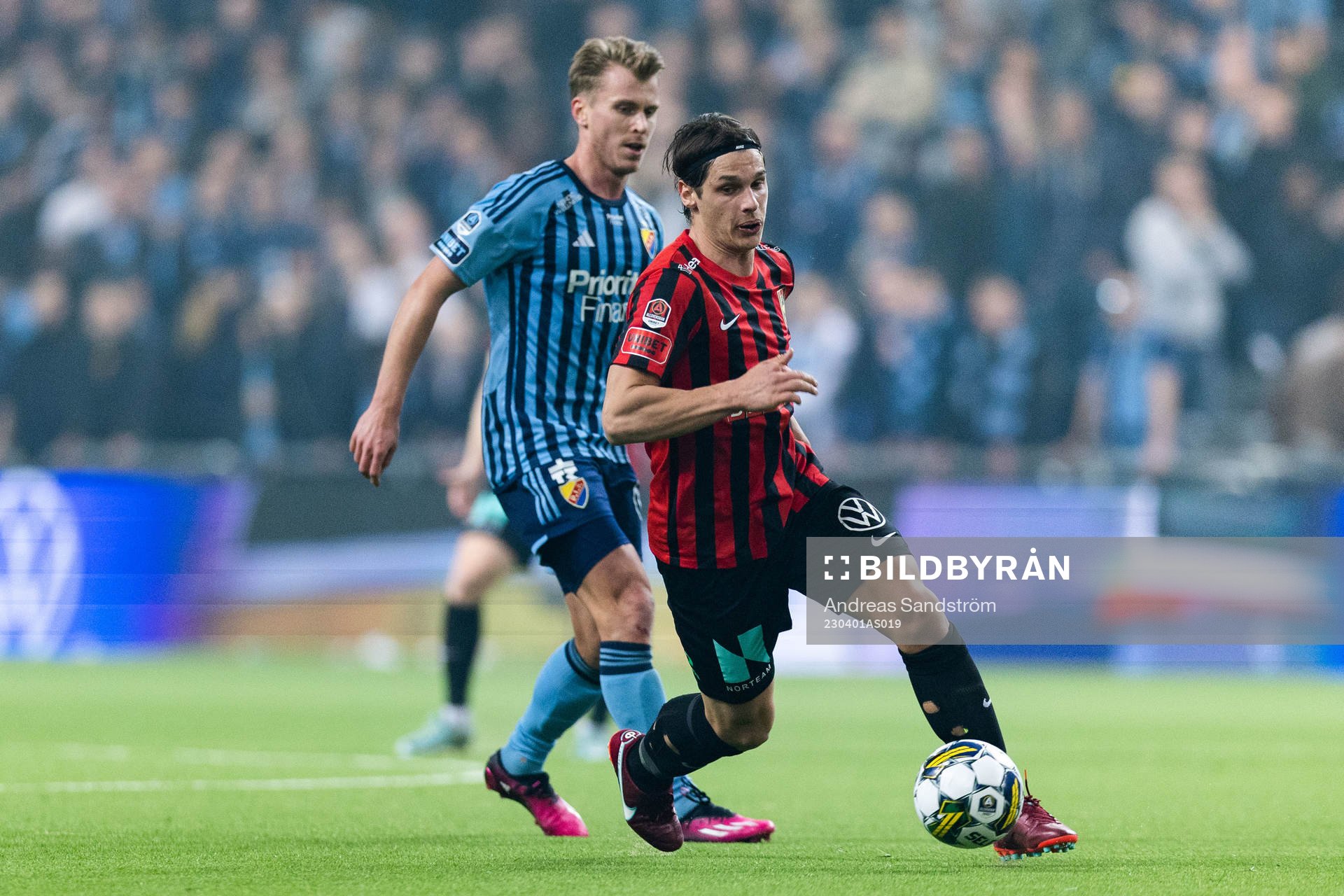 Brommapojkarnas Kevin Ackermann och Djurgårdens Rasmus