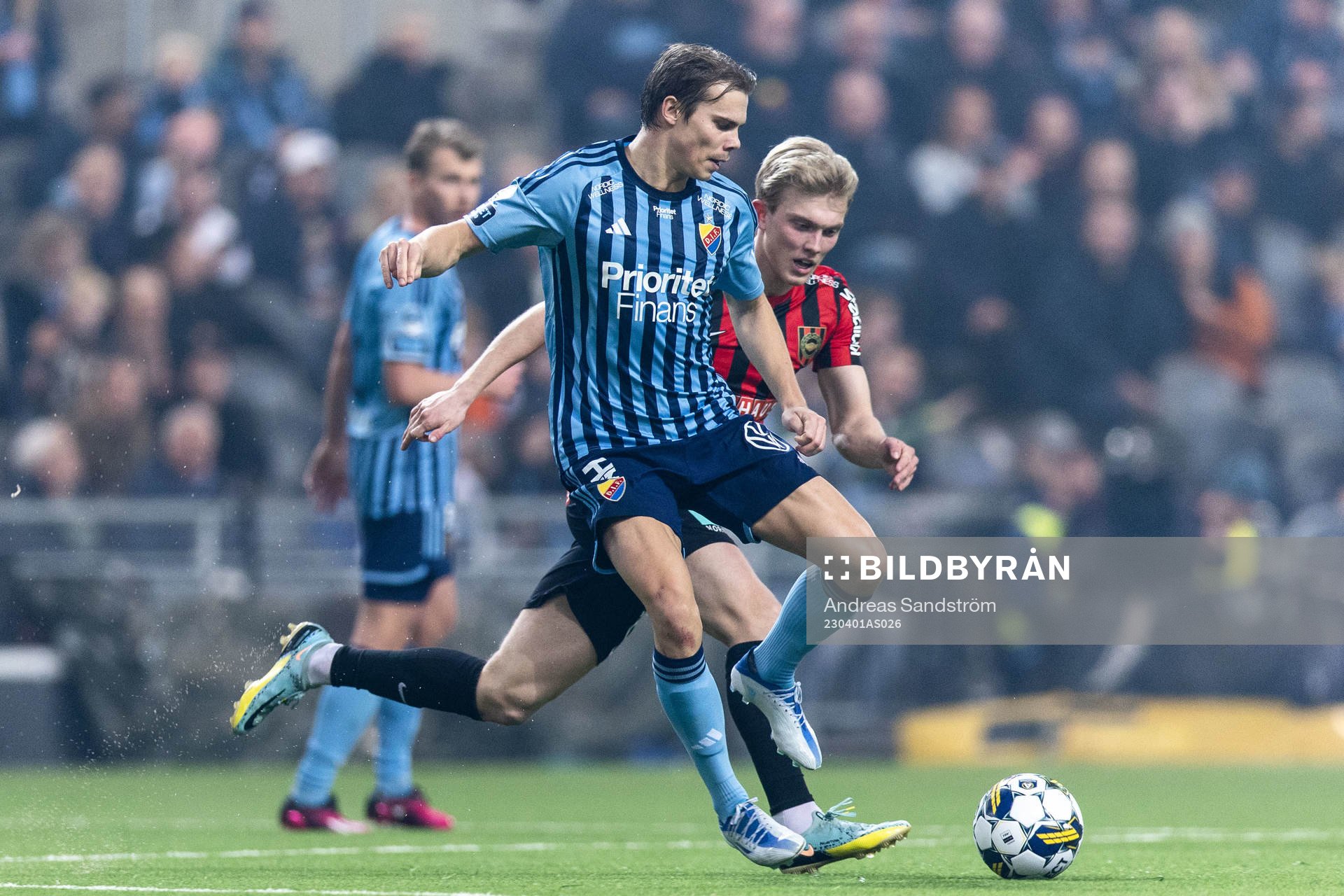 Djurgårdens Elias Andersson och Brommapojkarnas Alexander