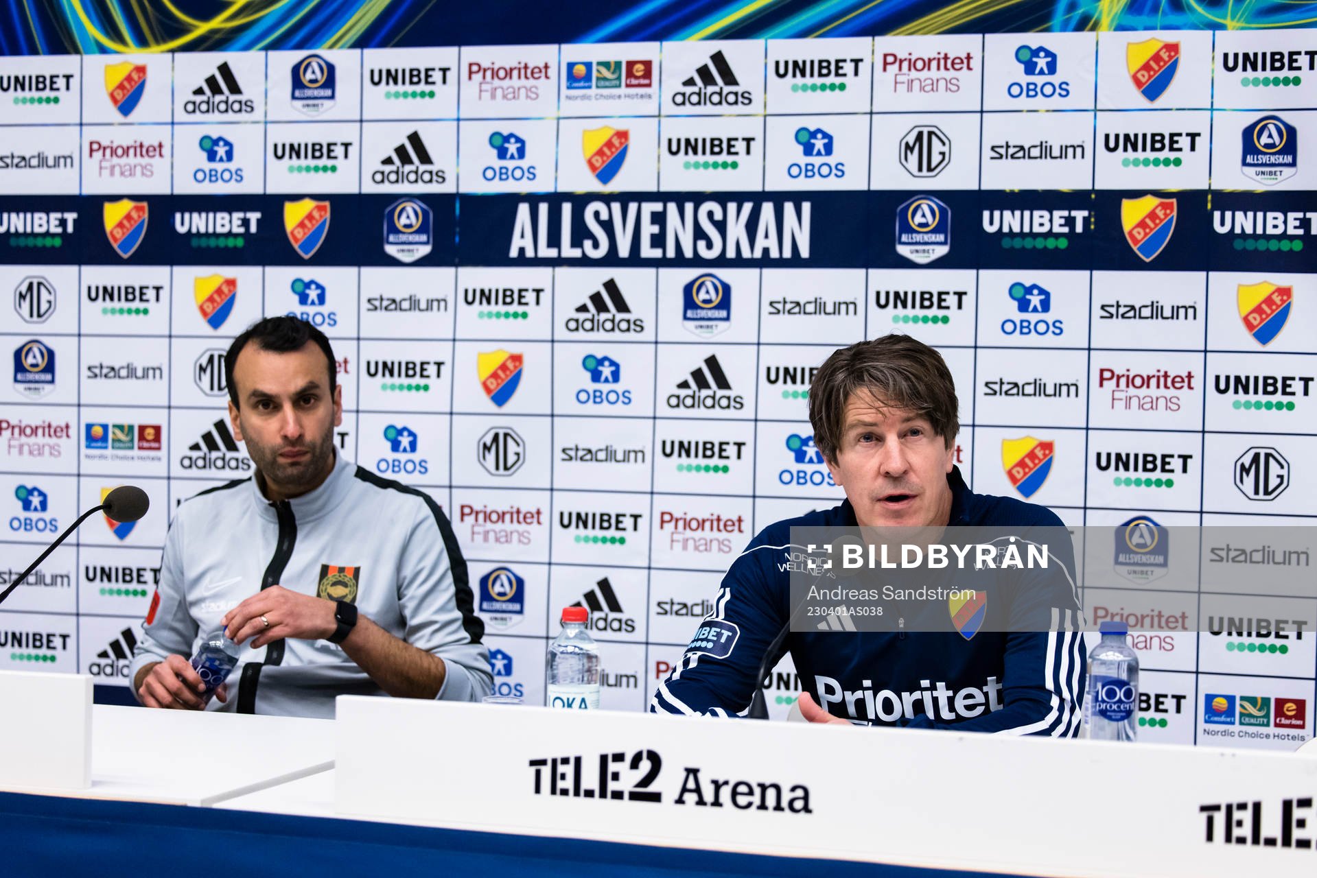 Brommapojkarnas tränare Andreas Engelmark och Djurgårdens