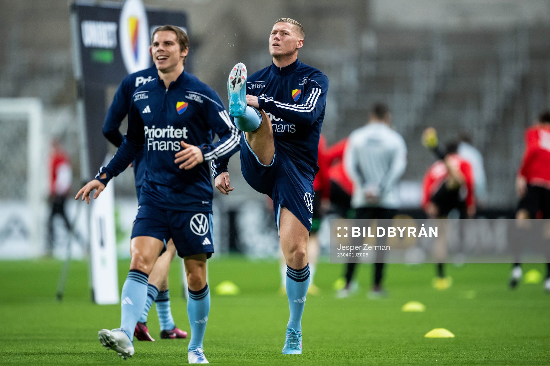 Djurgårdens Elias Andersson och Victor Edvardsen