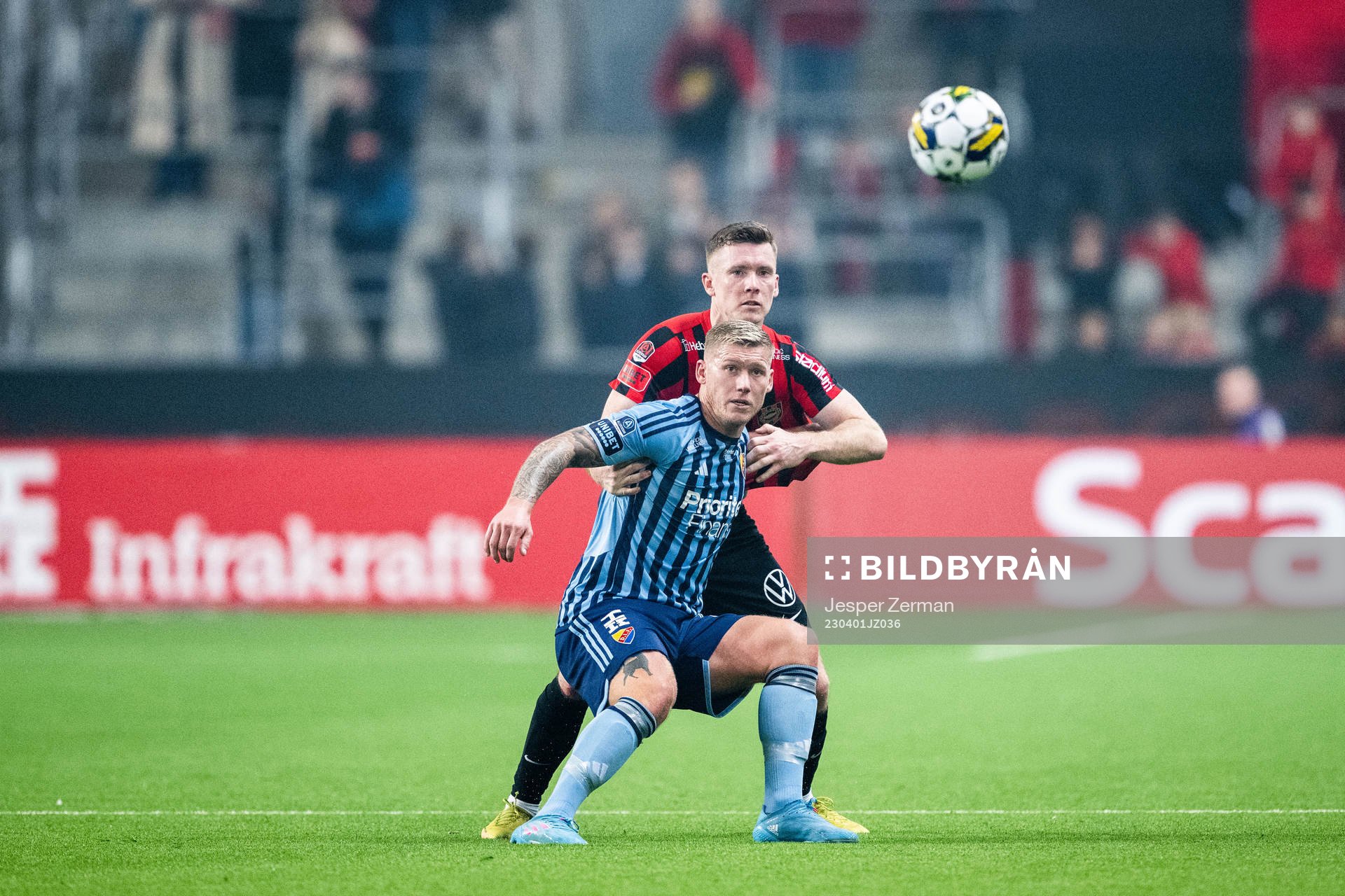 Brommapojkarnas Viktor Agardius och Djurgårdens Victor