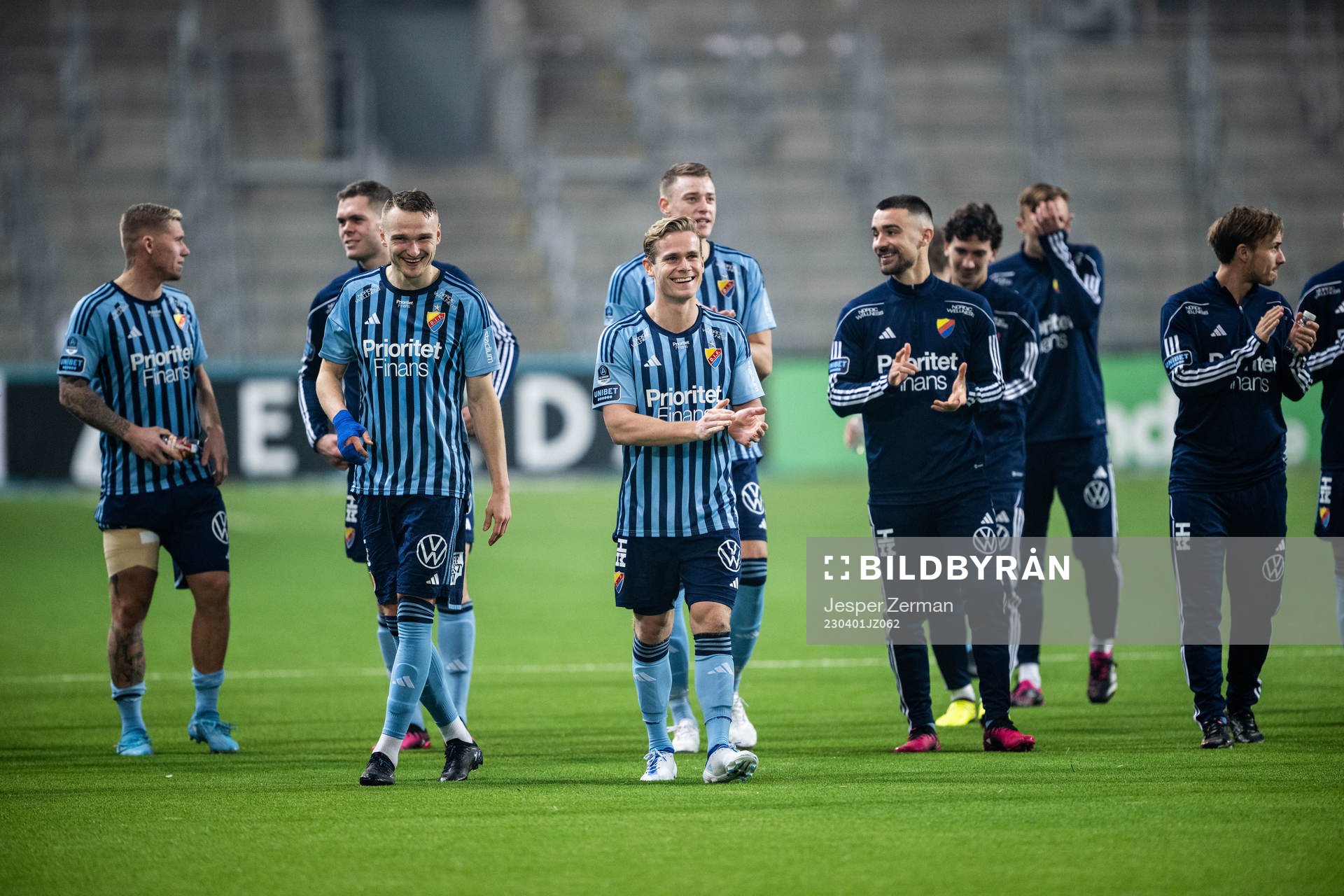 Djurgårdens Hampus Finndell jublar