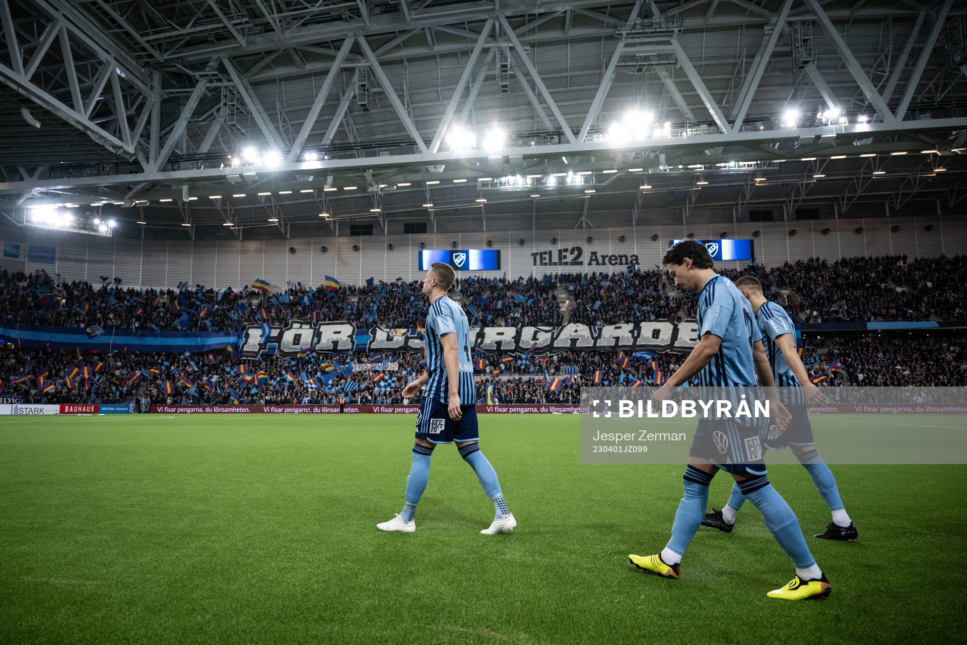 Djurgårdens Jesper Löfgren, Gustav Wikheim och Piotr