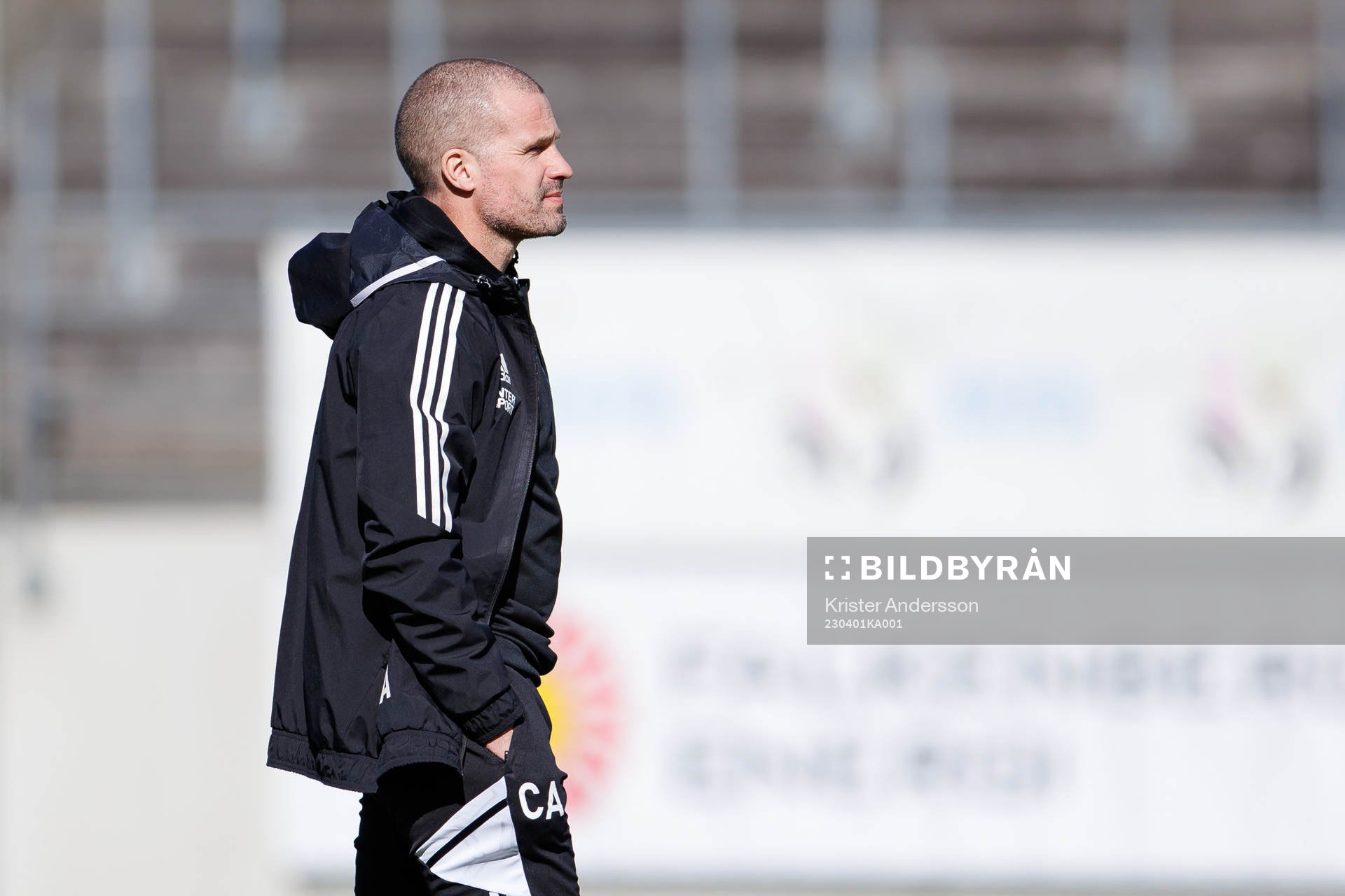 Falkenbergs tränare Christoffer Andersson före