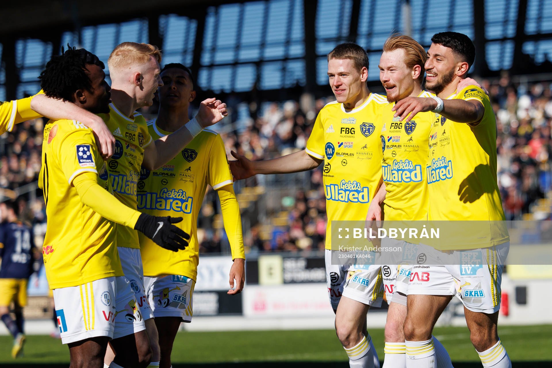 Falkenbergs Melker Nilsson, Linus Borgström och Leonardo