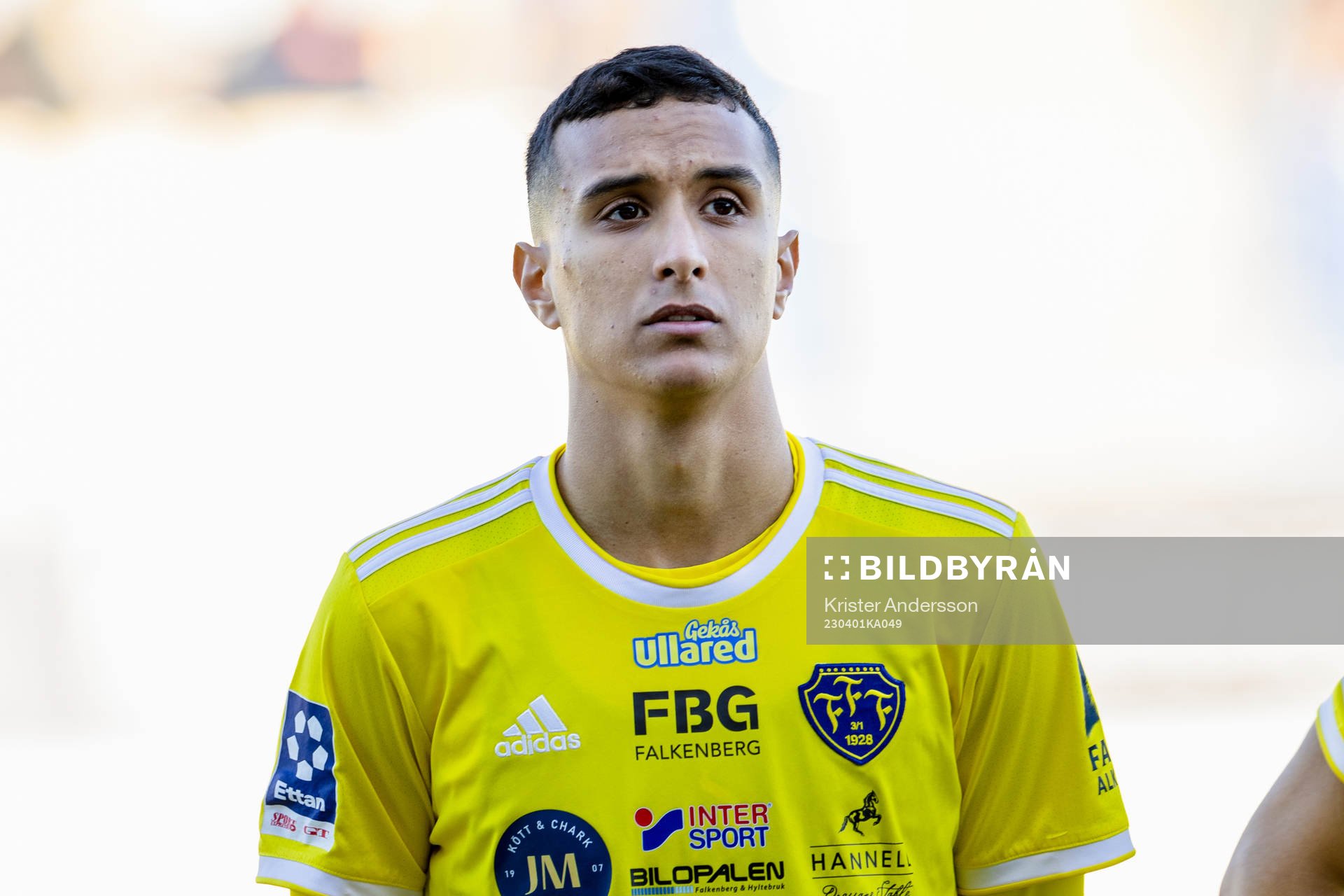 Falkenbergs Oliver Hintsa före fotbollsmatchen i Ettan