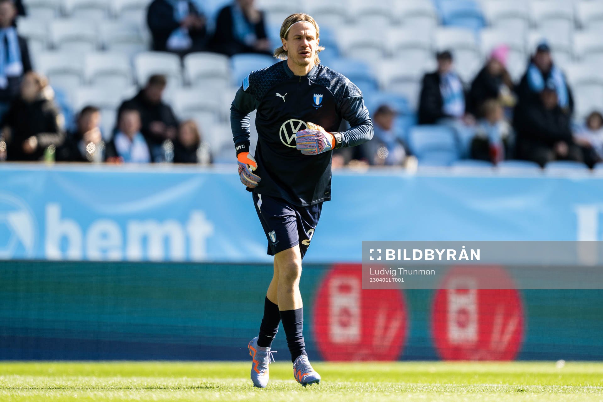 Malmö FFs målvakt Johan Dahlin