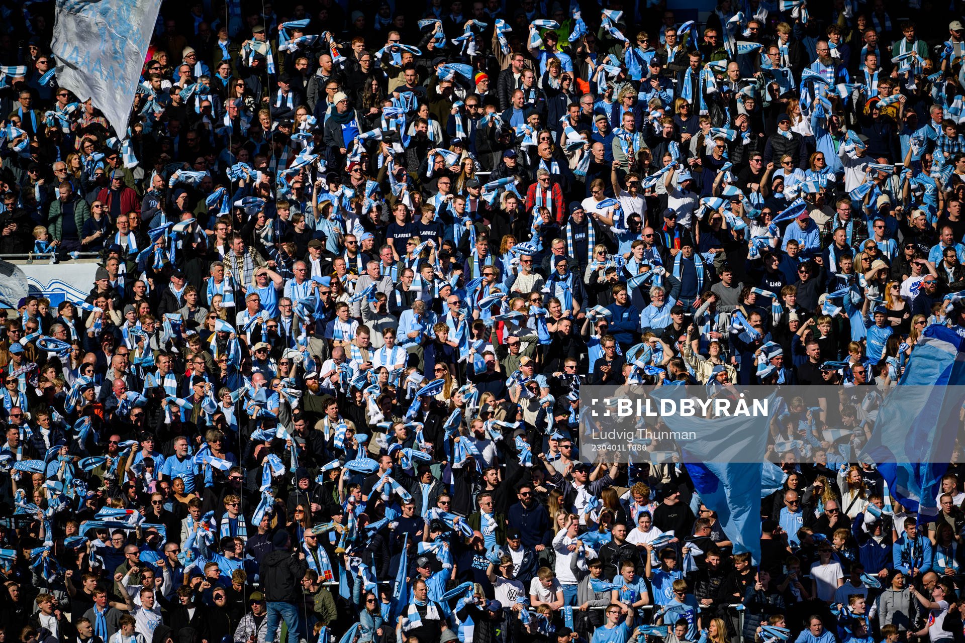 under fotbollsmatchen i Allsvenskan mellan Malmö FF och
