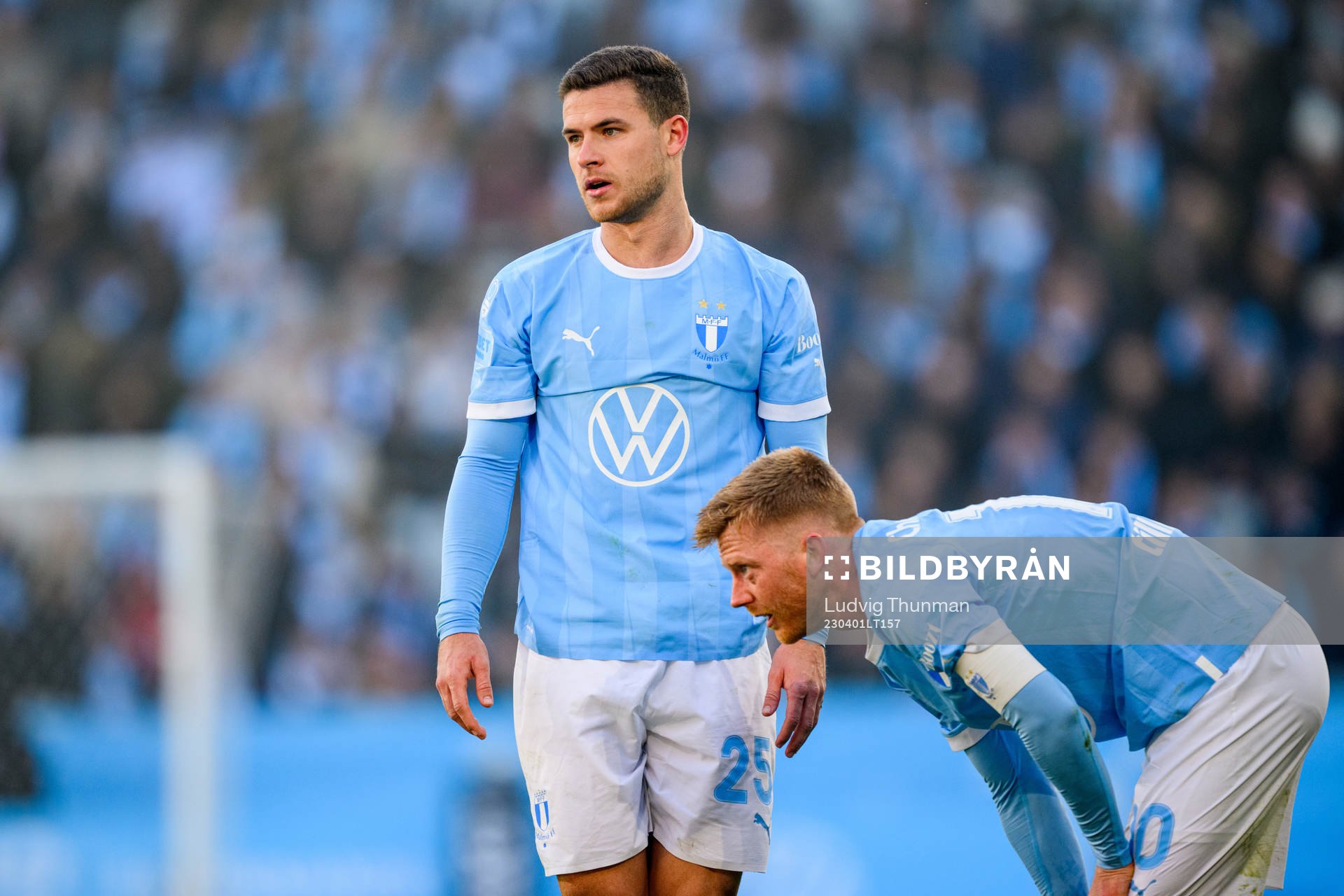 Malmö FFs Gabriel Busanello och Anders Christiansen