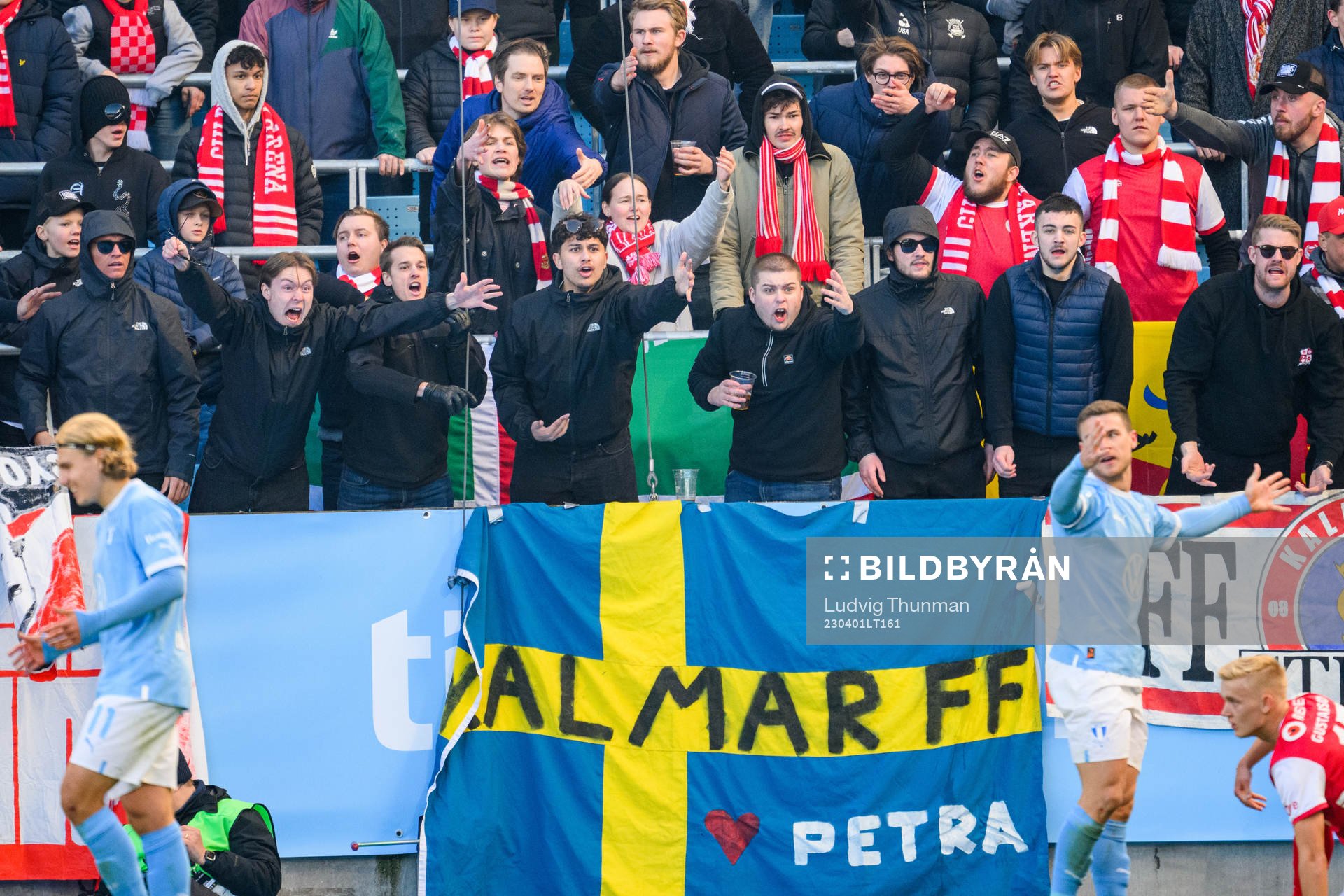 Kalmars supportrar reagerar på ett domslut