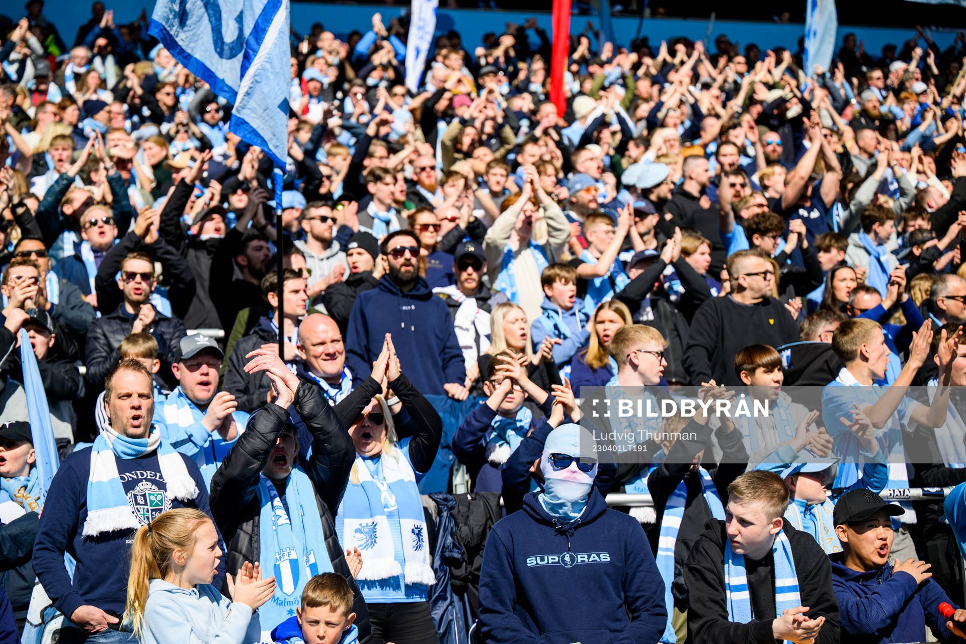 under fotbollsmatchen i Allsvenskan mellan Malmö FF och
