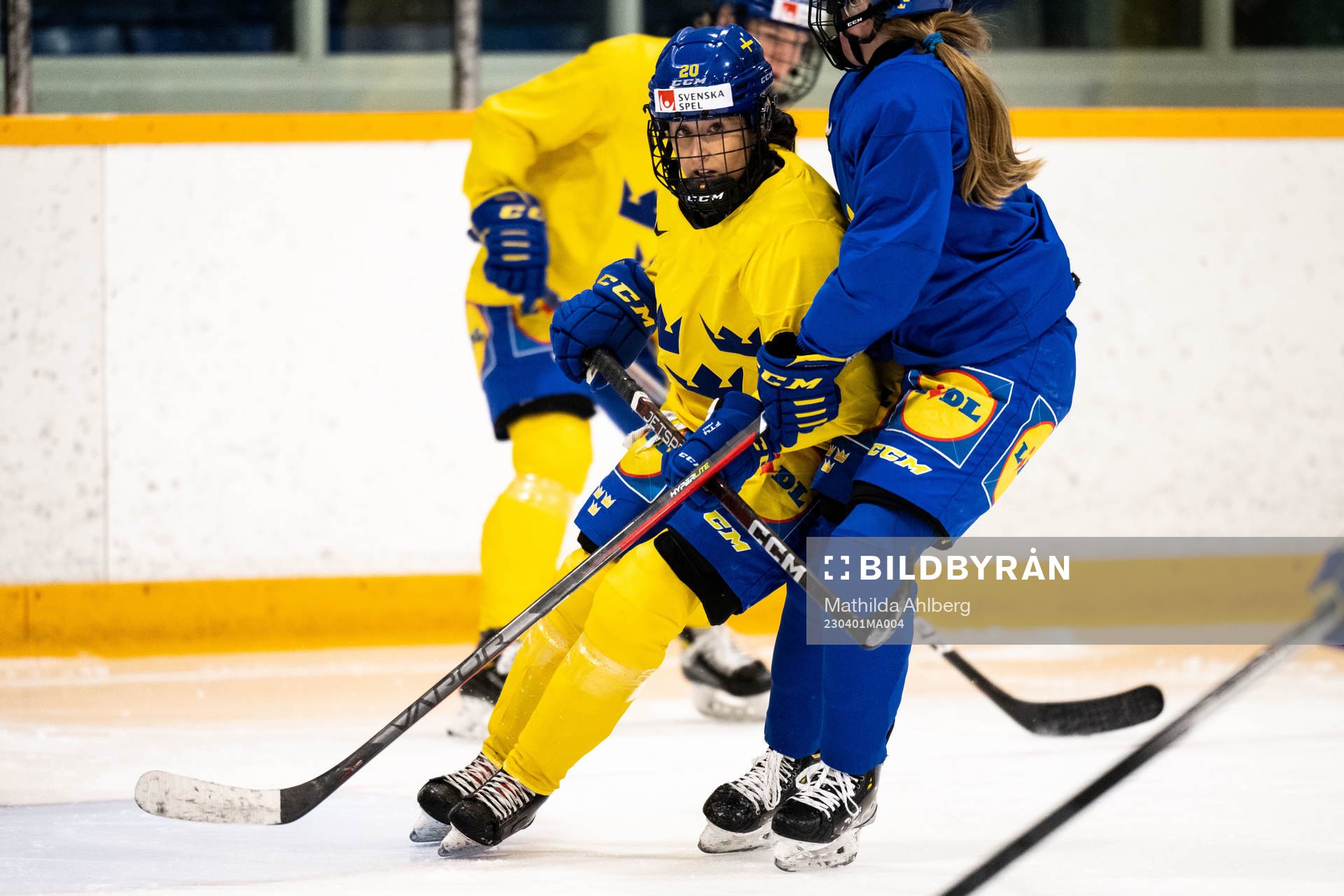 Fanny Rask of Sweden at a practice session