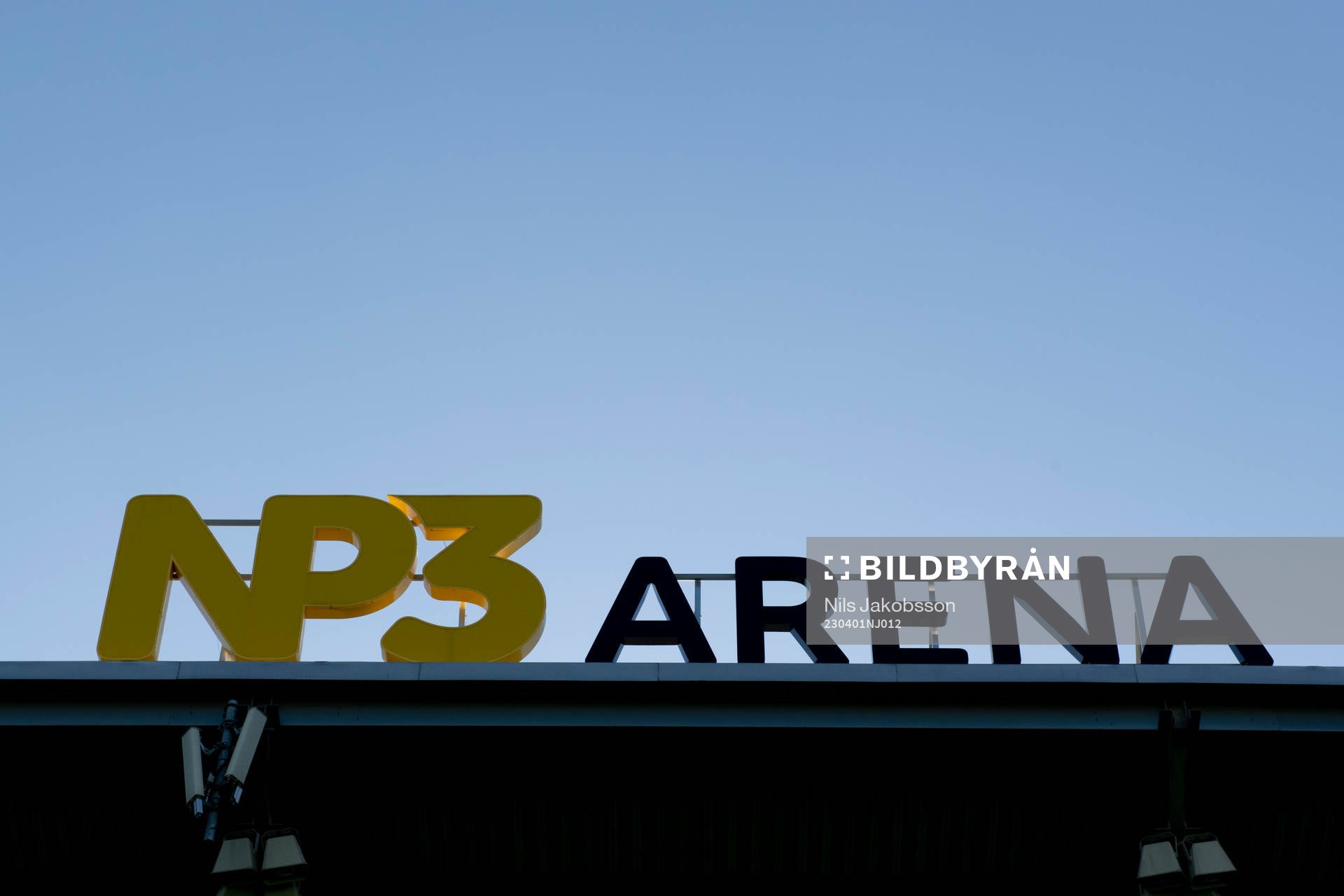 NP3 arena innan fotbollsmatchen i Superettan mellan GIF