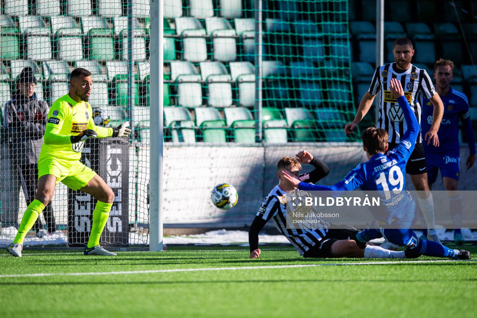 GIF Sundsvalls Teodor Stenshagen gör 1-0 bakom Landskronas