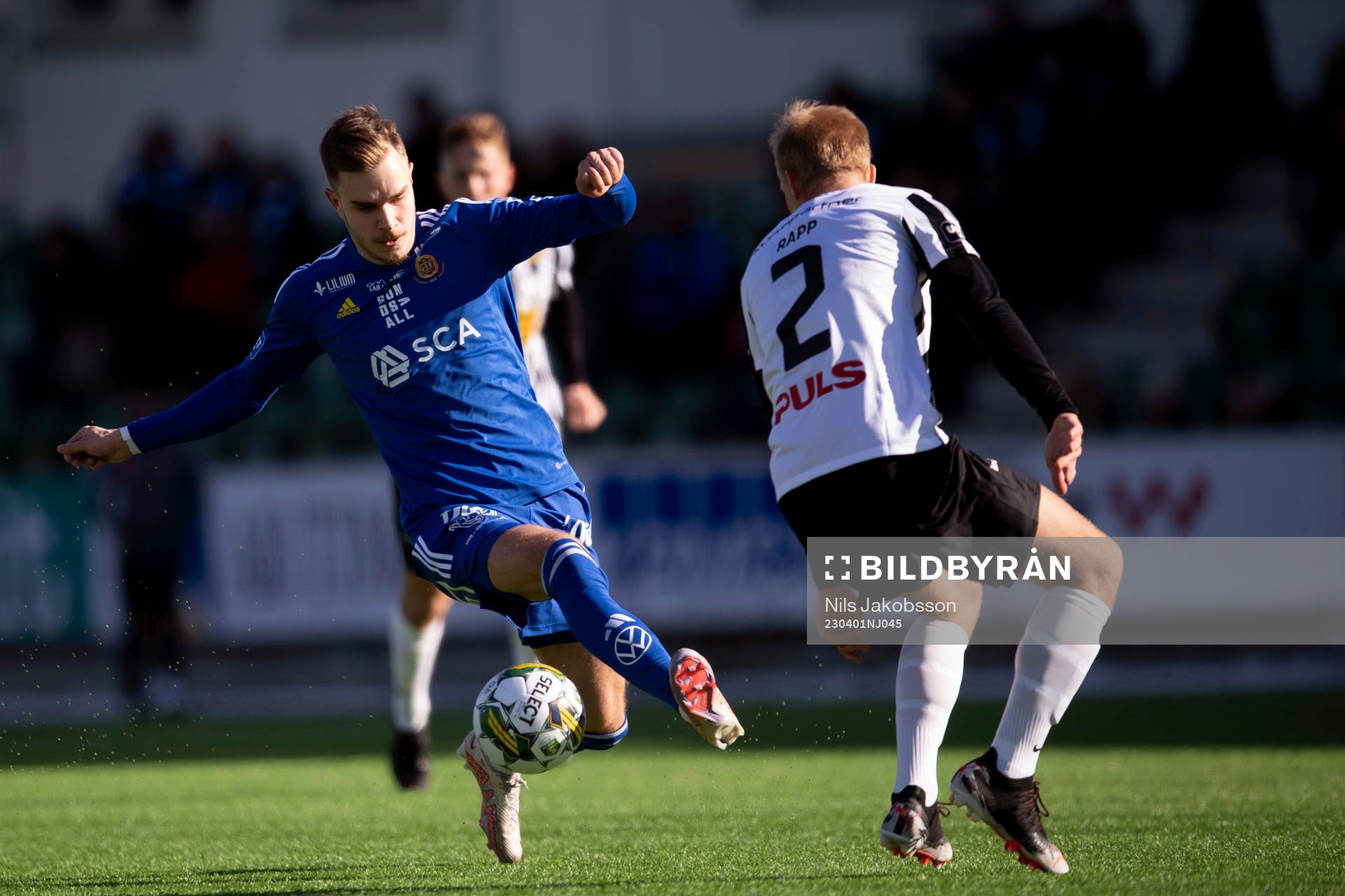 GIF Sundsvalls Dusan Jajic och Landskronas Johan Rapp