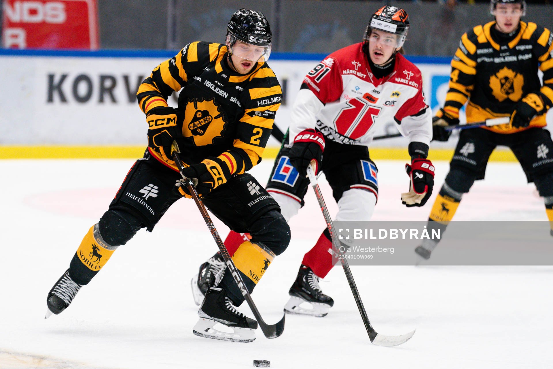 Skellefteås Linus Högberg och Örebros Leo Carlsson
