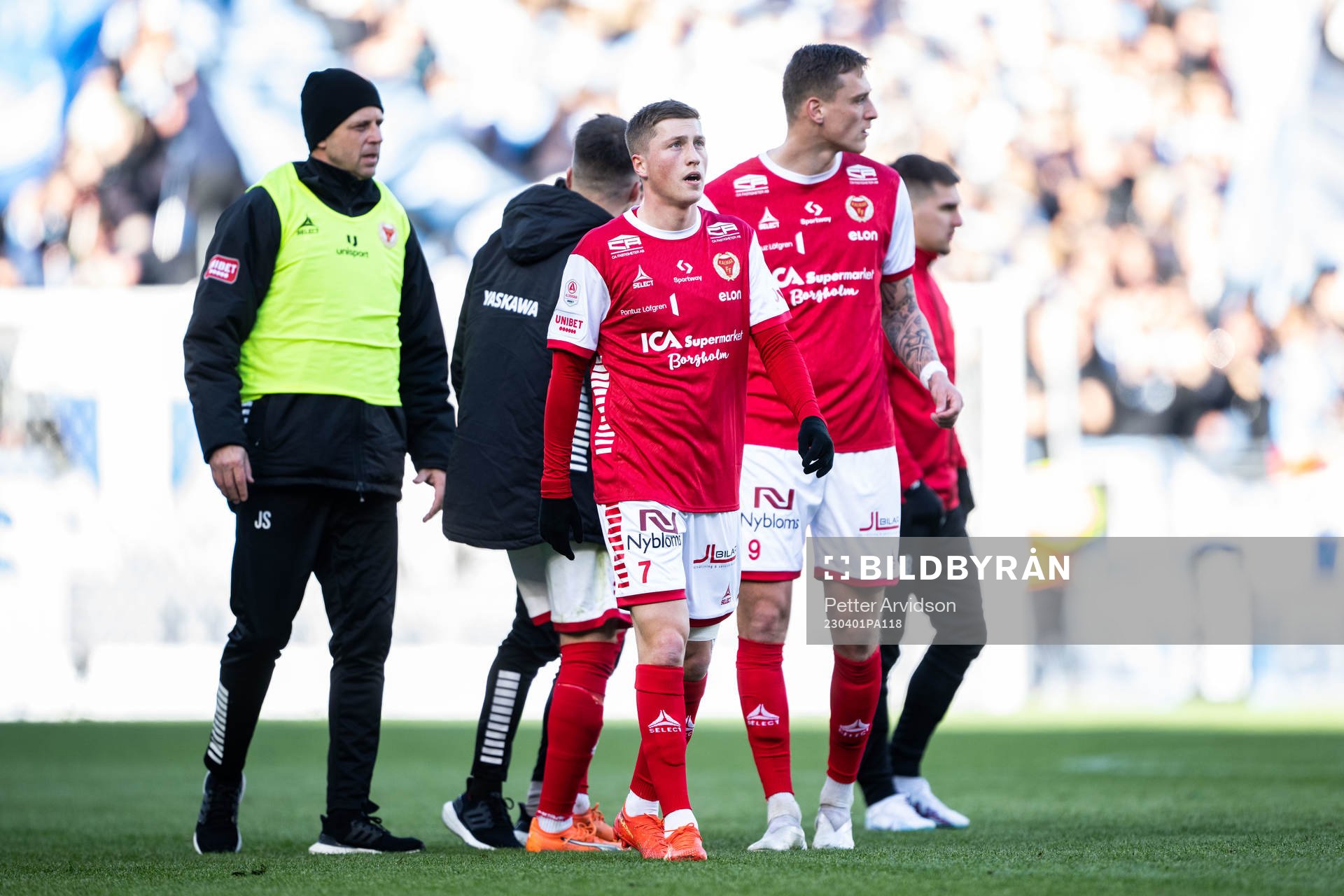 Kalmars Kevin Jensen och Mileta Rajovic deppar
