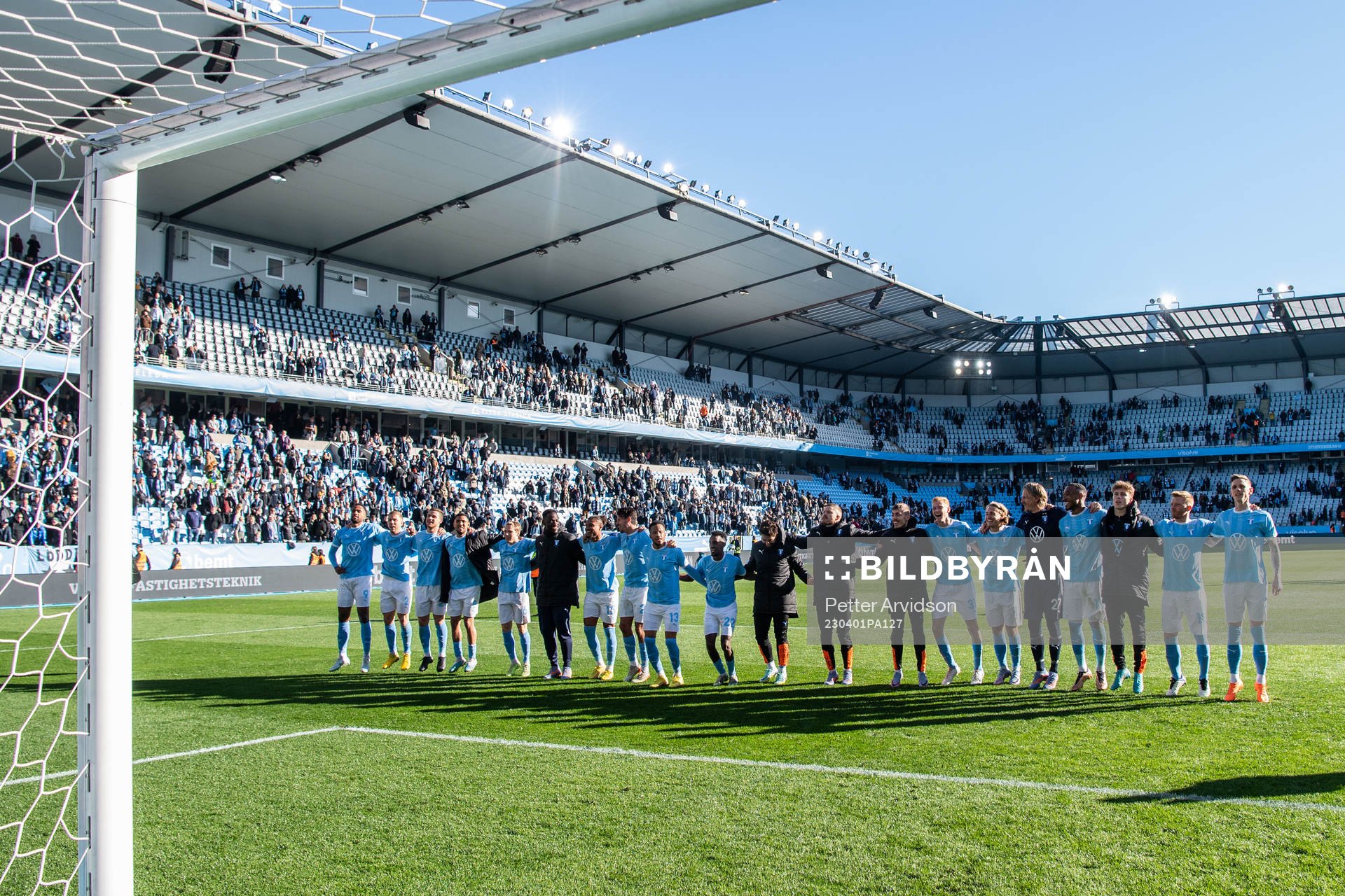 Malmö FFs spelare jublar