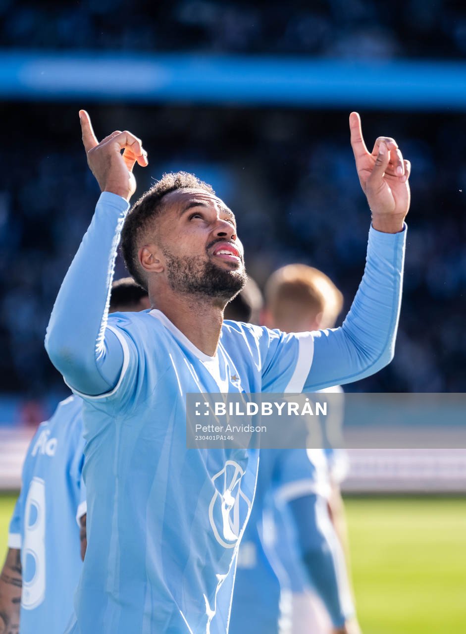 Malmö FFs Isaac Kiese Thelin jublar