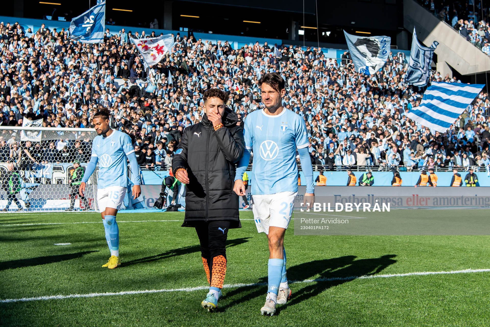 Malmö FFs Moustafa Zeidan och Stefano Vecchia