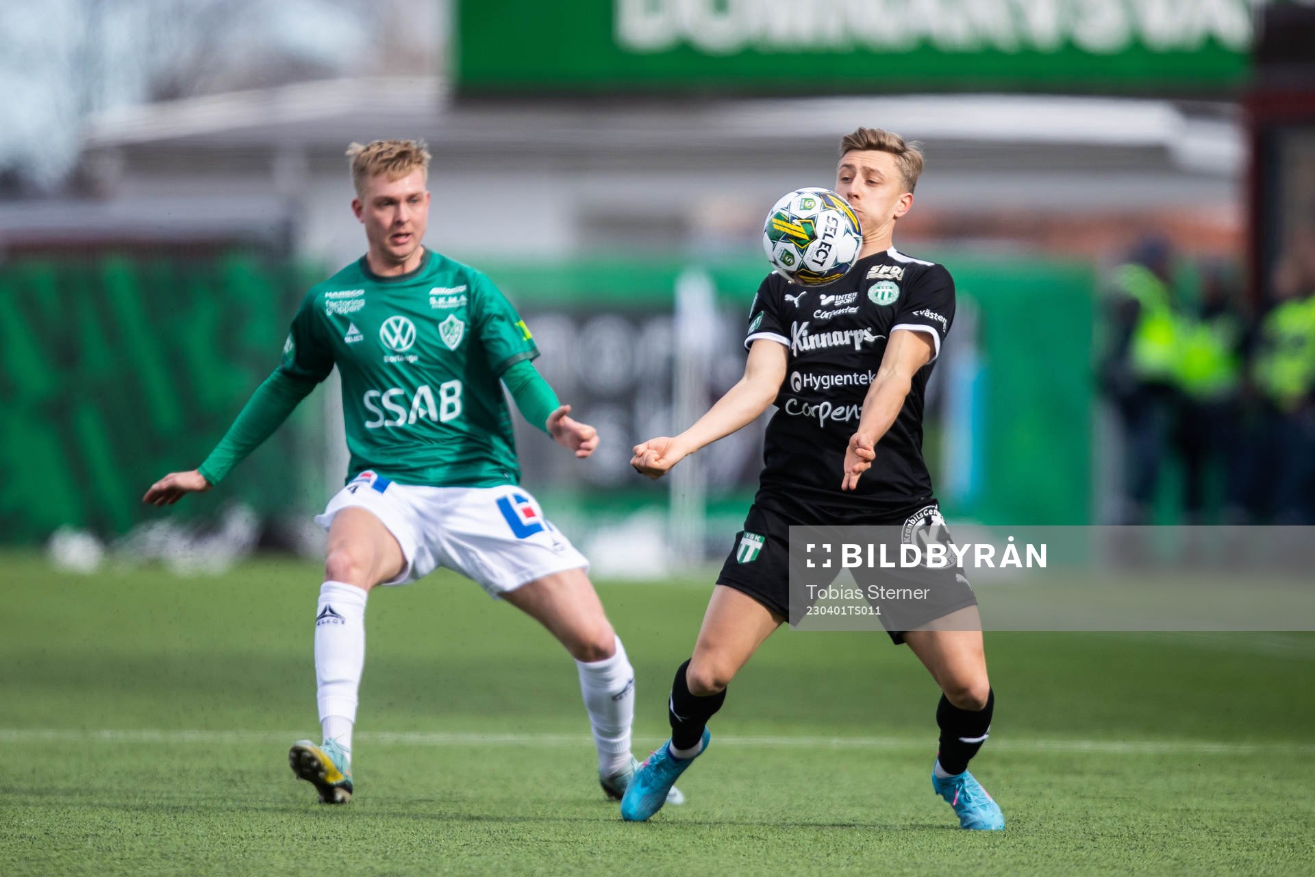 Brages Malte Persson och Västerås SKs Simon Gefvert