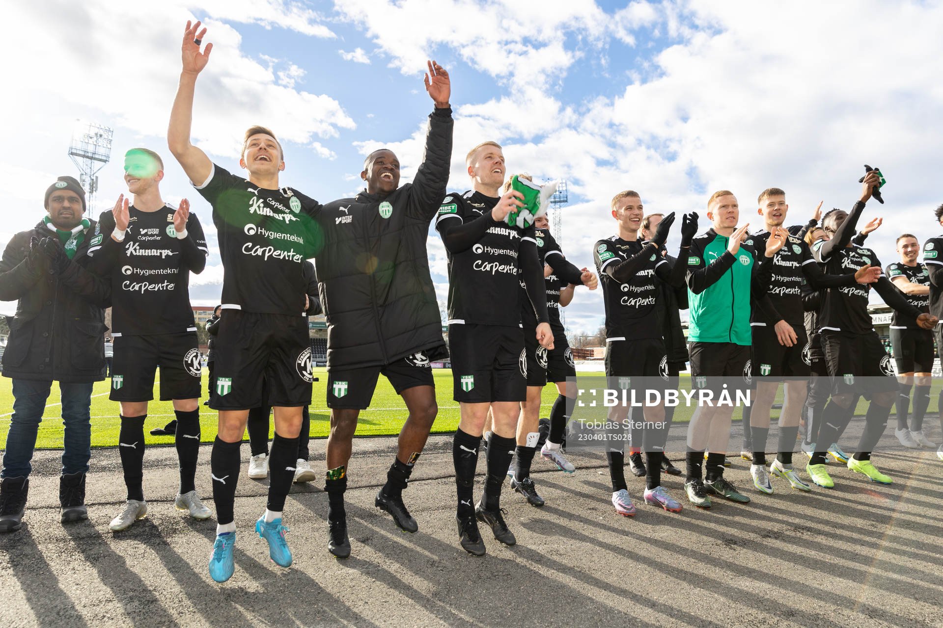Västerås SKs Simon Gefvert, Jaheem Burke och Simon