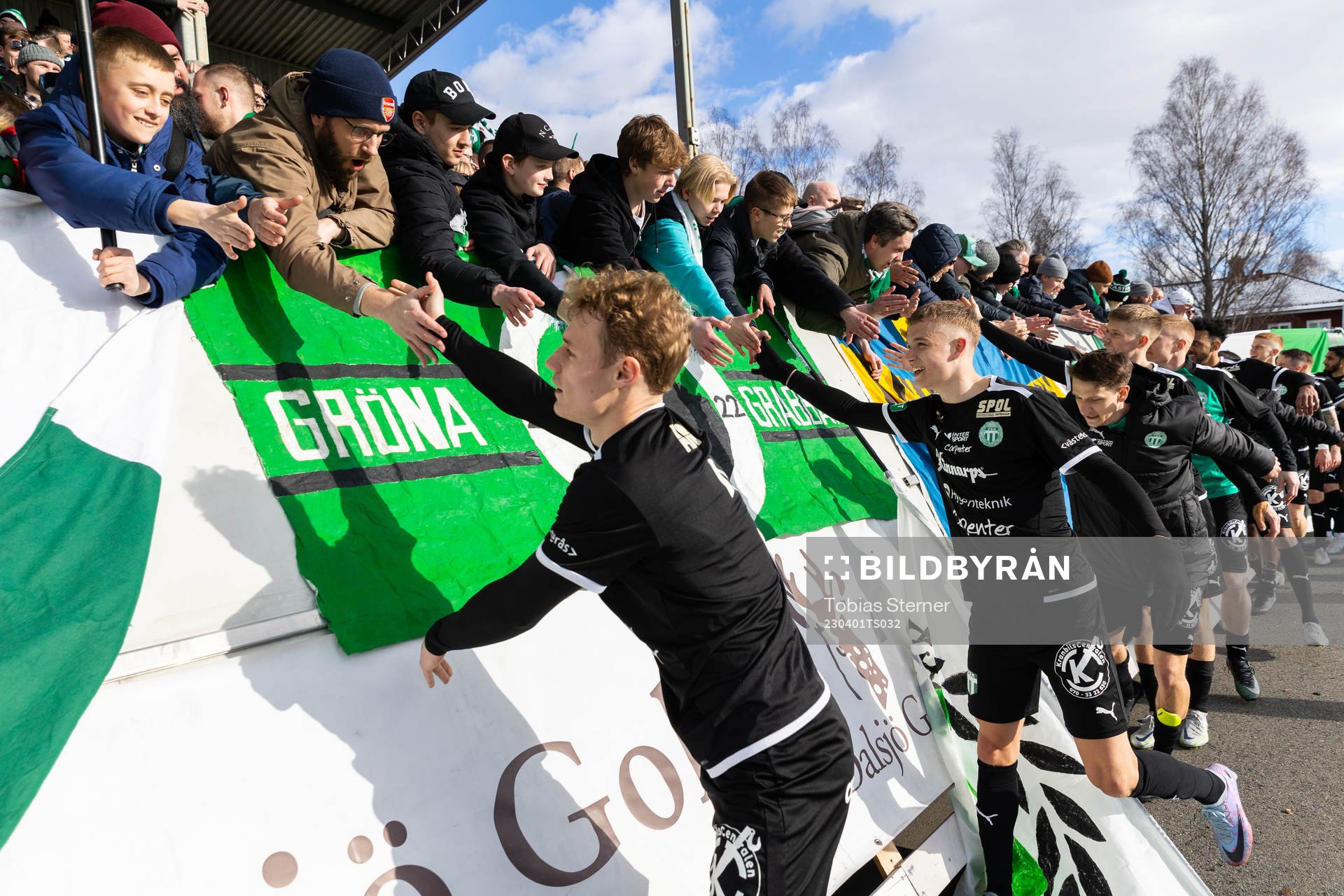Västerås SKs spelare jublar