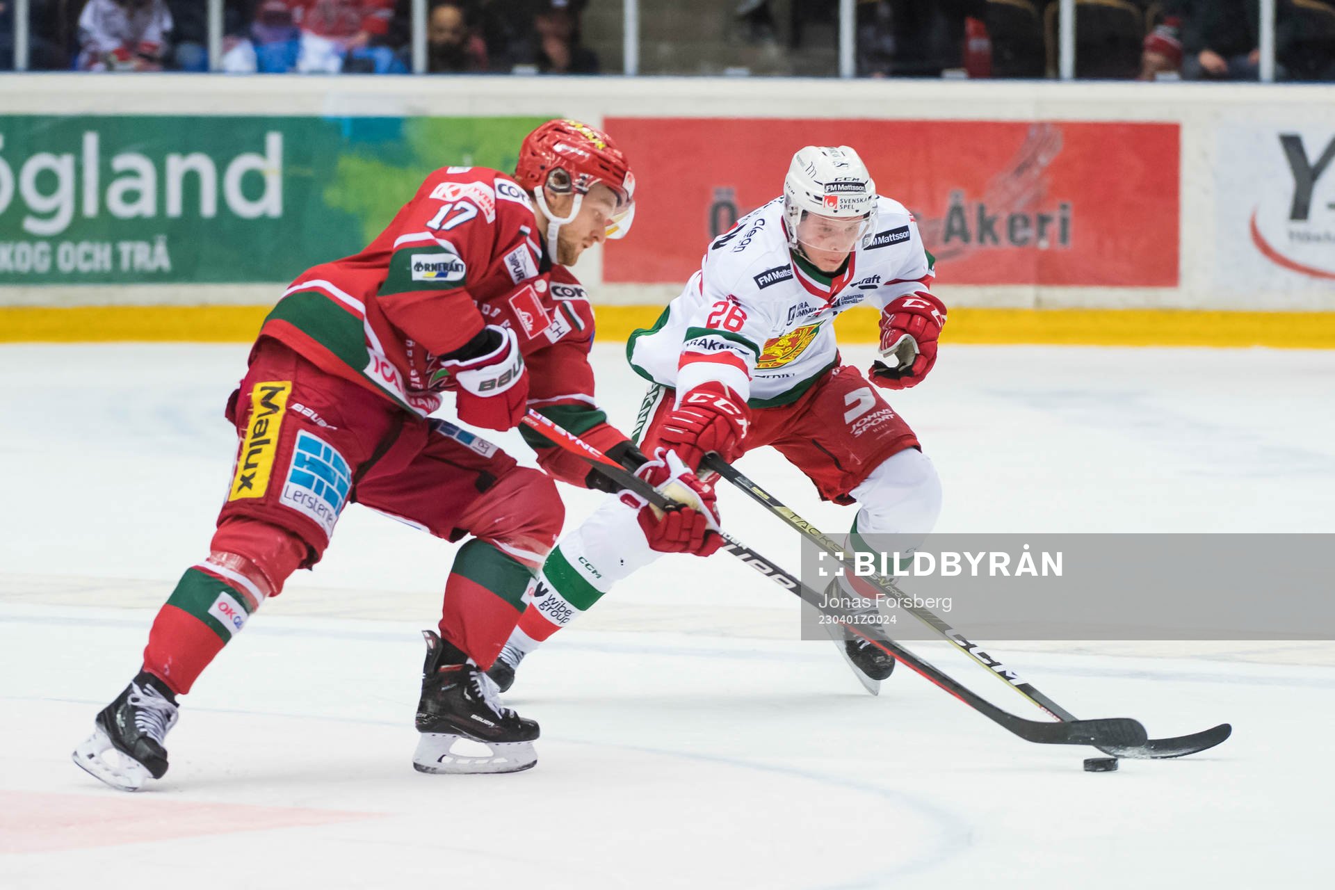 Modos Riley Woods och Moras Jonathan Myrenberg