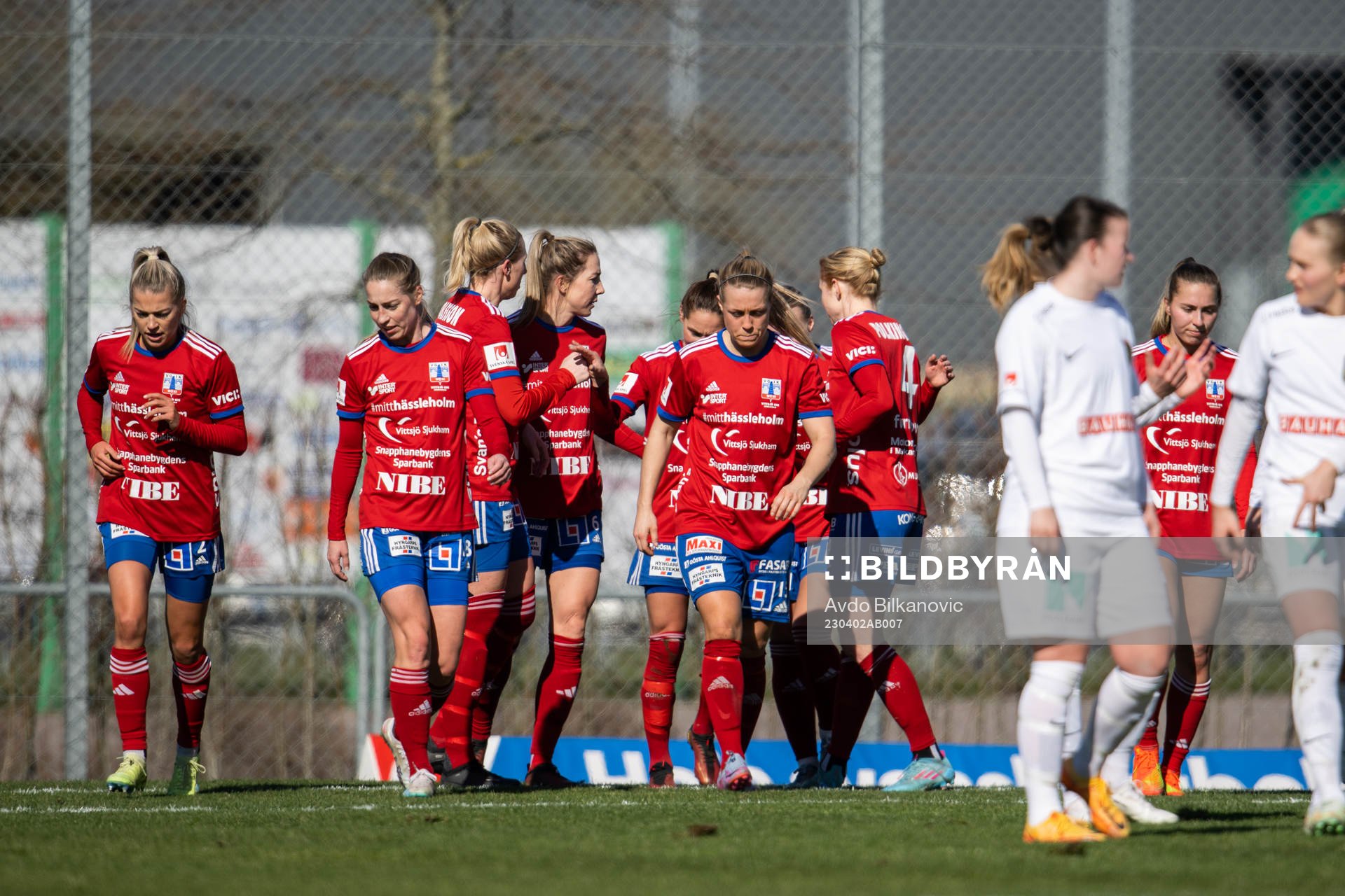 Vittsjös spelare jublar