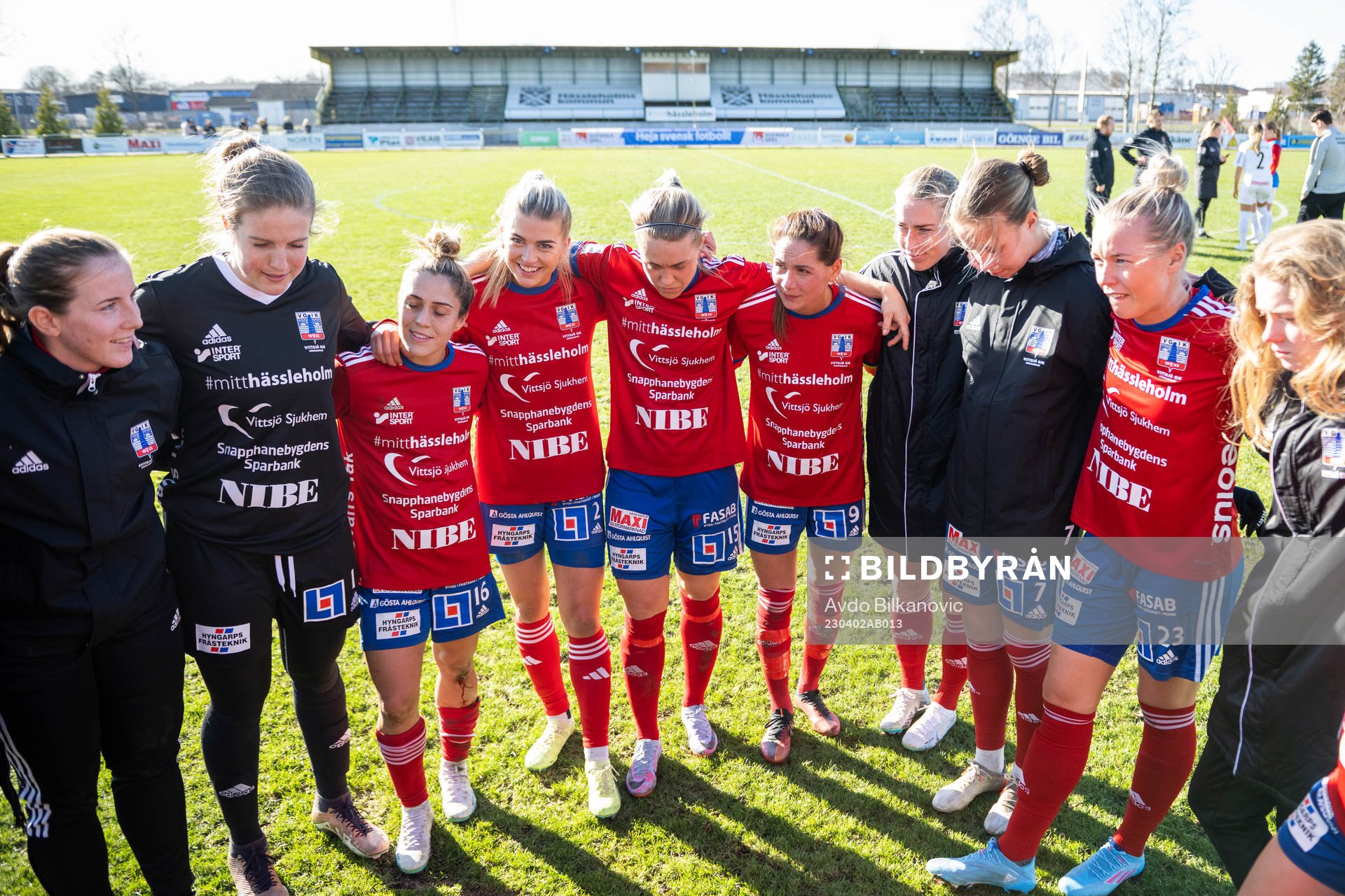 Vittsjös spelare jublar