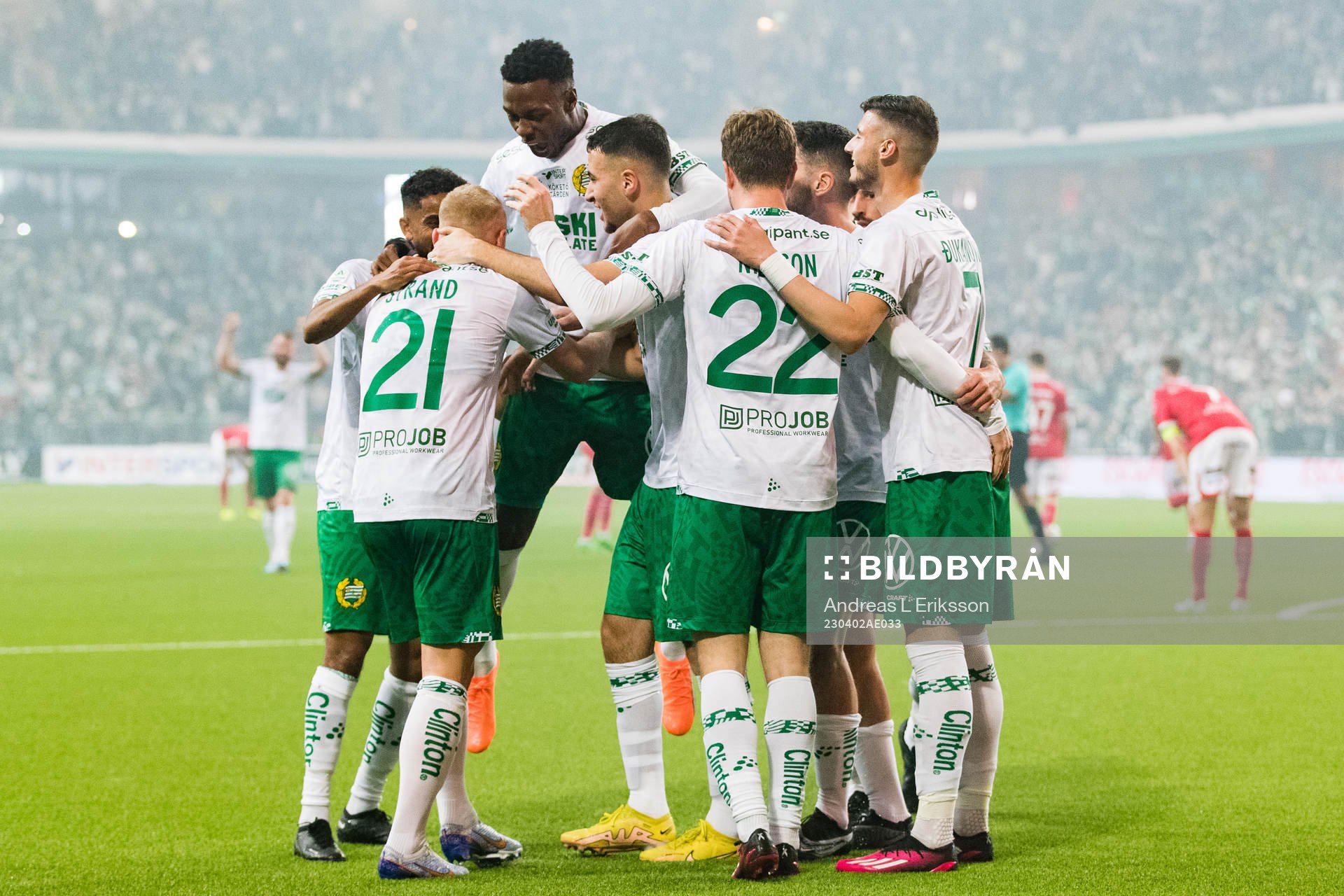 Hammarbys Joel Nilsson jublar