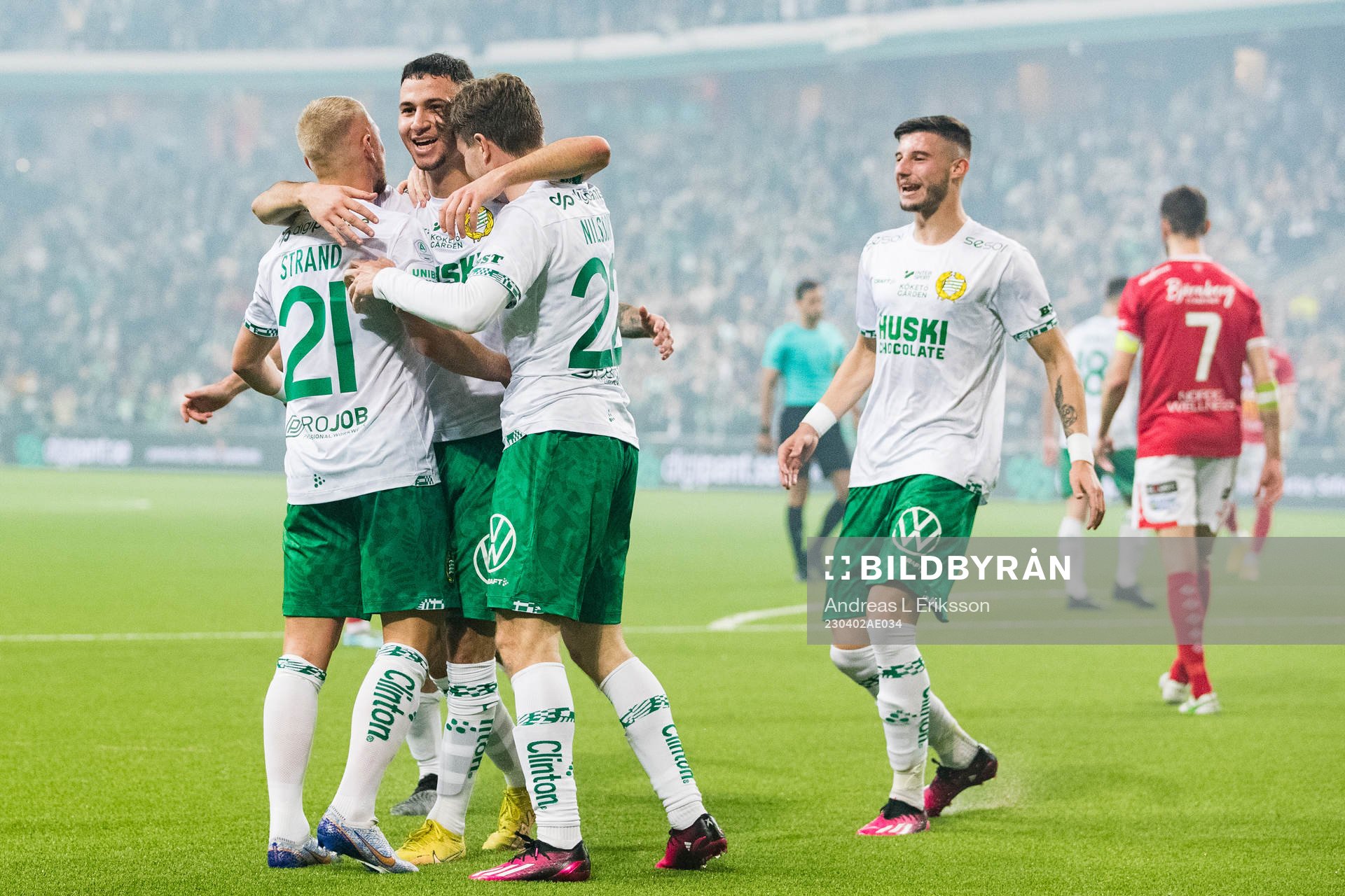 Hammarbys Joel Nilsson jublar