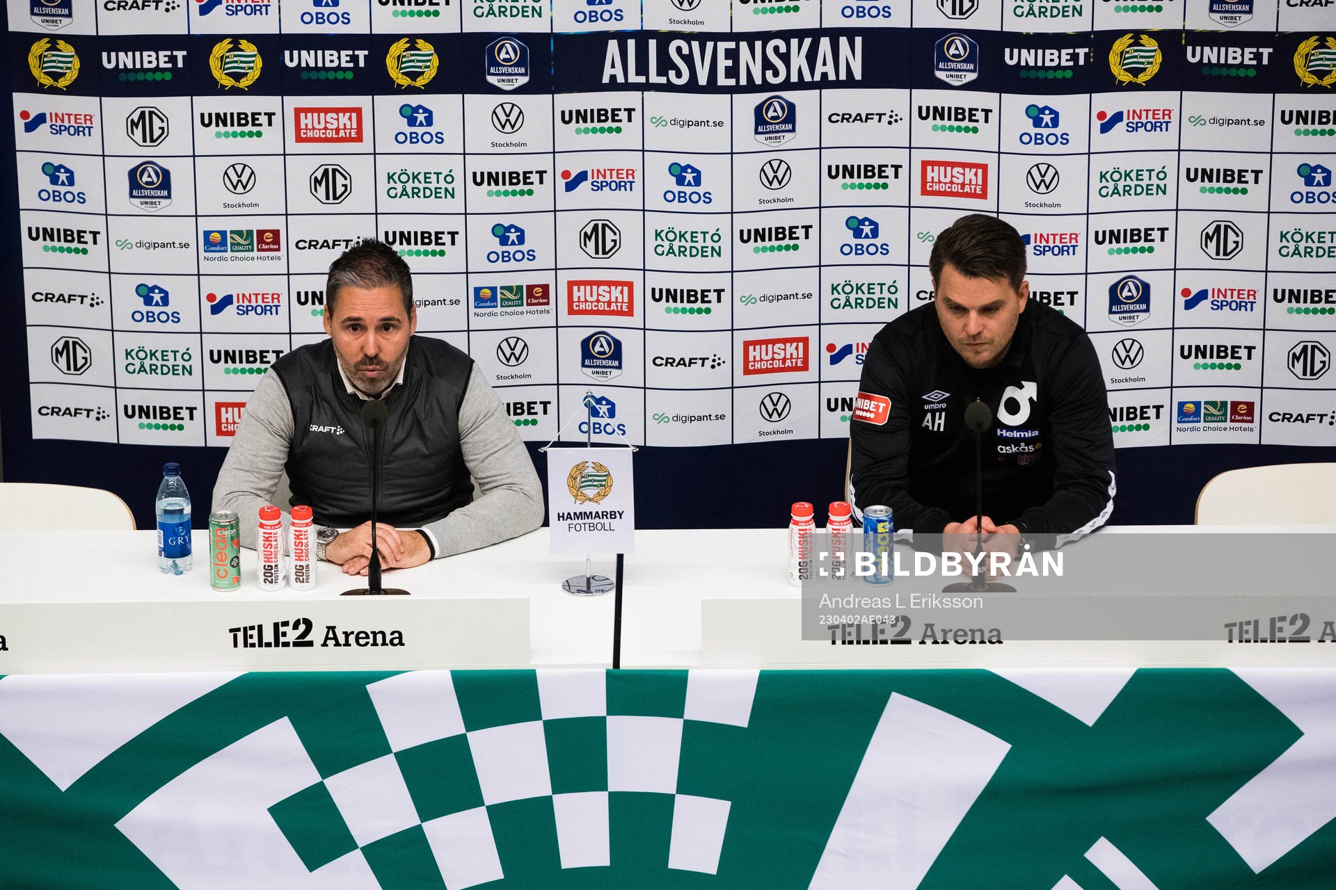 Hammarbys tränare Marti Cifuentes och Degerfors tränare