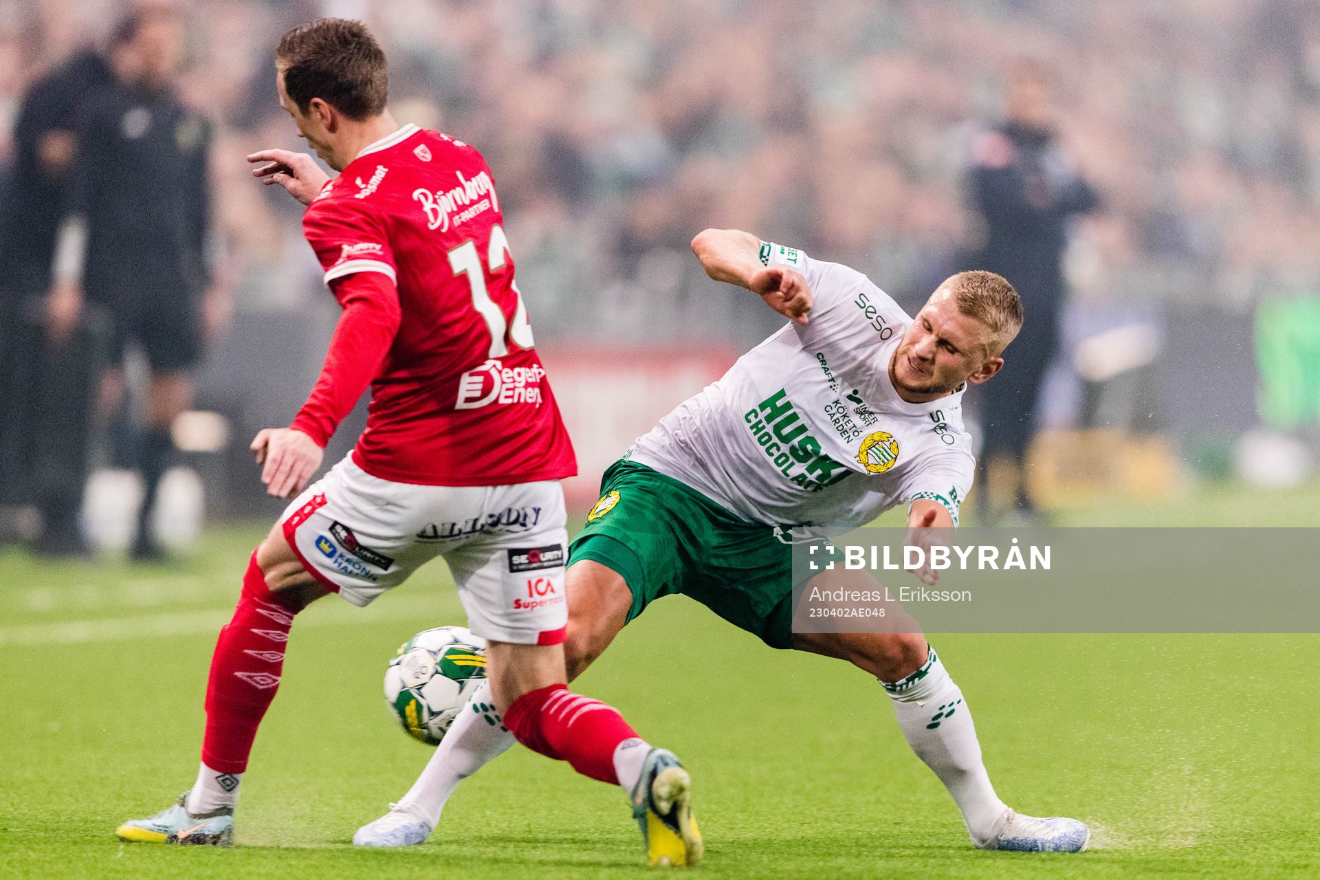 Degerfors Erik Lindell och Hammarbys Simon Strand