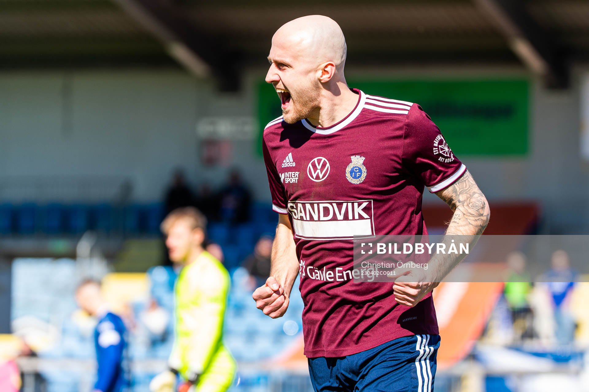 Gefles Anton Lundin jublar