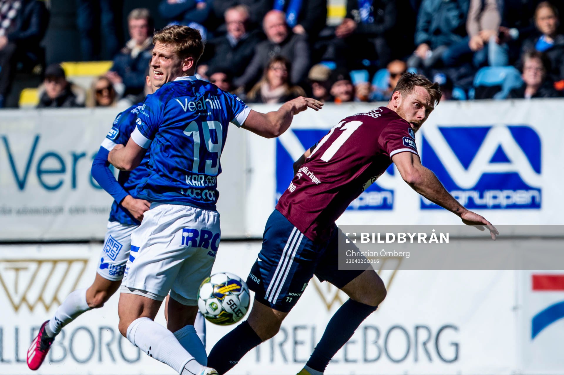 Trelleborgs Tobias Karlsson mot Gefles Leo Englund