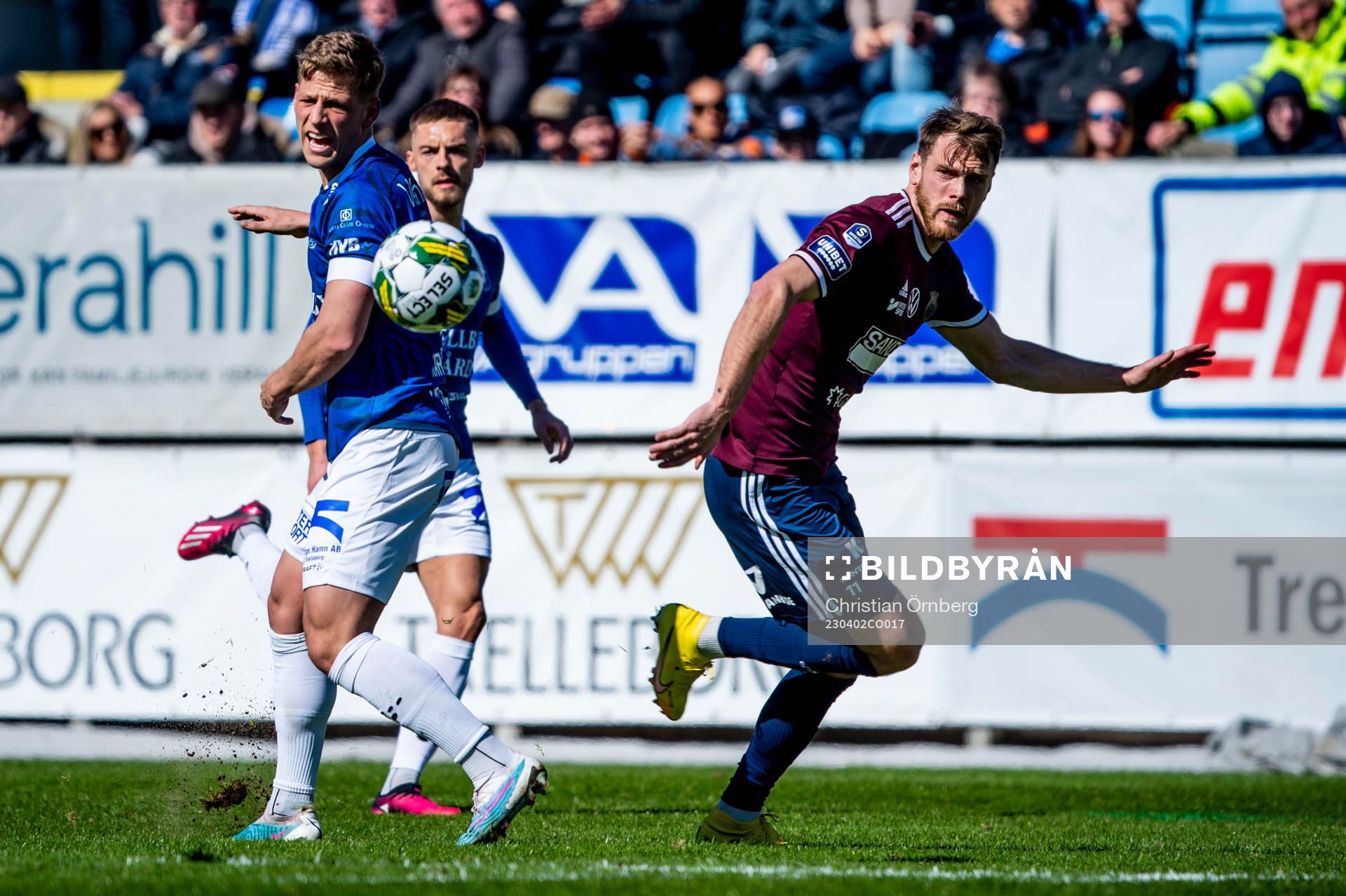 Trelleborgs Tobias Karlsson mot Gefles Leo Englund