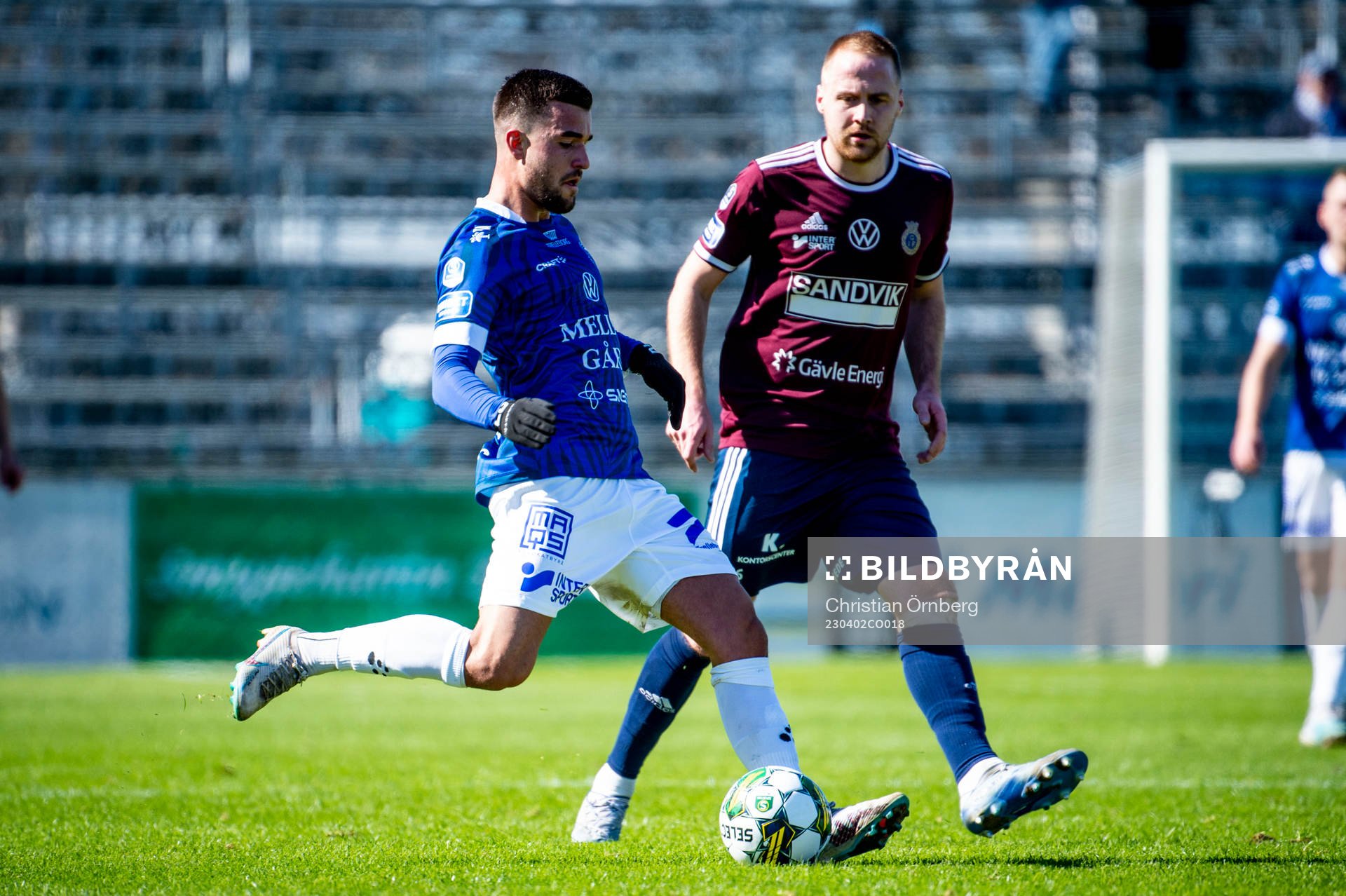 Trelleborgs Haris Brkic mot Gefles Oscar Lundin