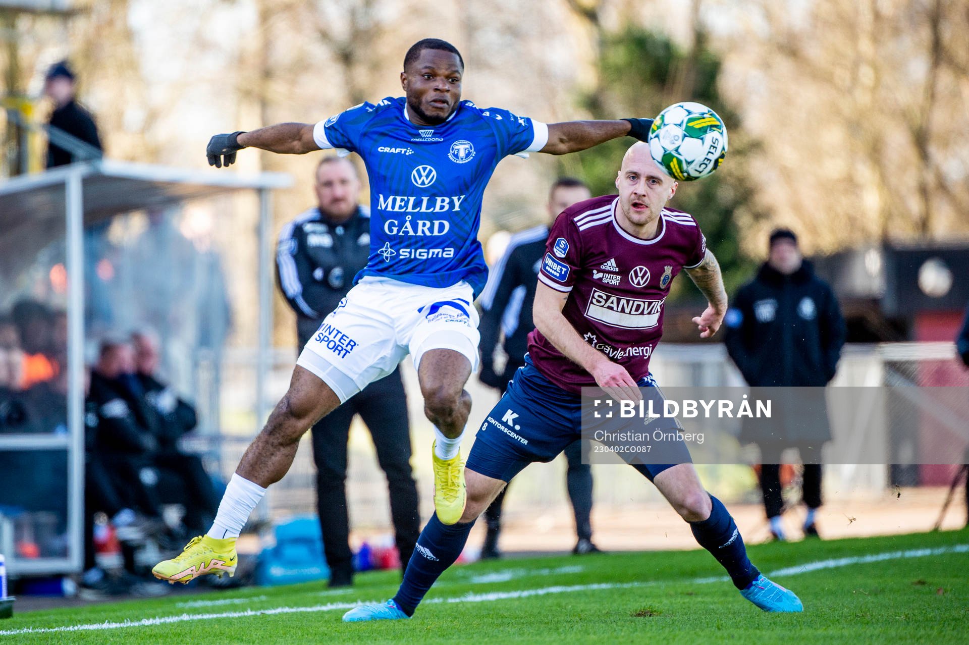 Trelleborgs Henry Offia mot Gefles Anton Lundin