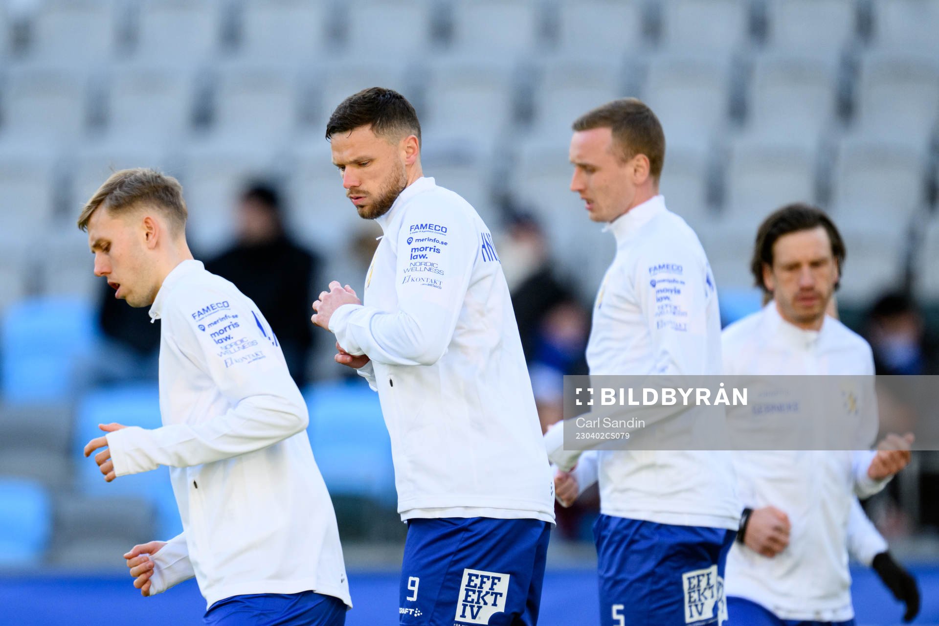 IFK Göteborgs Marcus Berg värmer upp innan