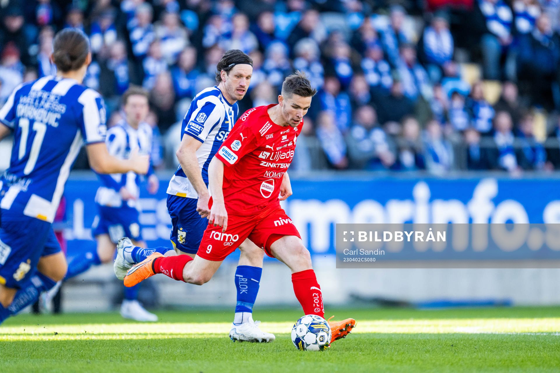 IFK Göteborgs Gustav Svensson och Värnamos Oscar Johansson