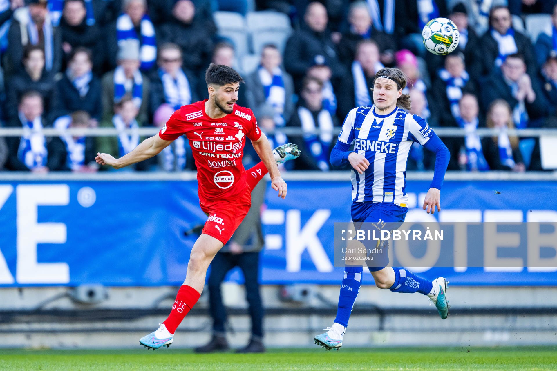 Värnamos Emin Grozdanic och IFK Göteborgs Gustaf Norlin