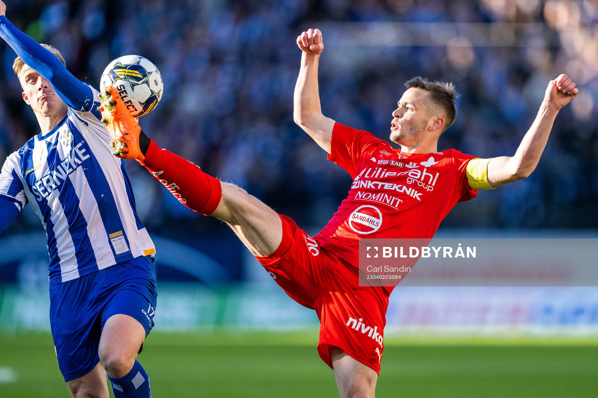 IFK Göteborgs Oscar Wendt och Värnamos Oscar Johansson