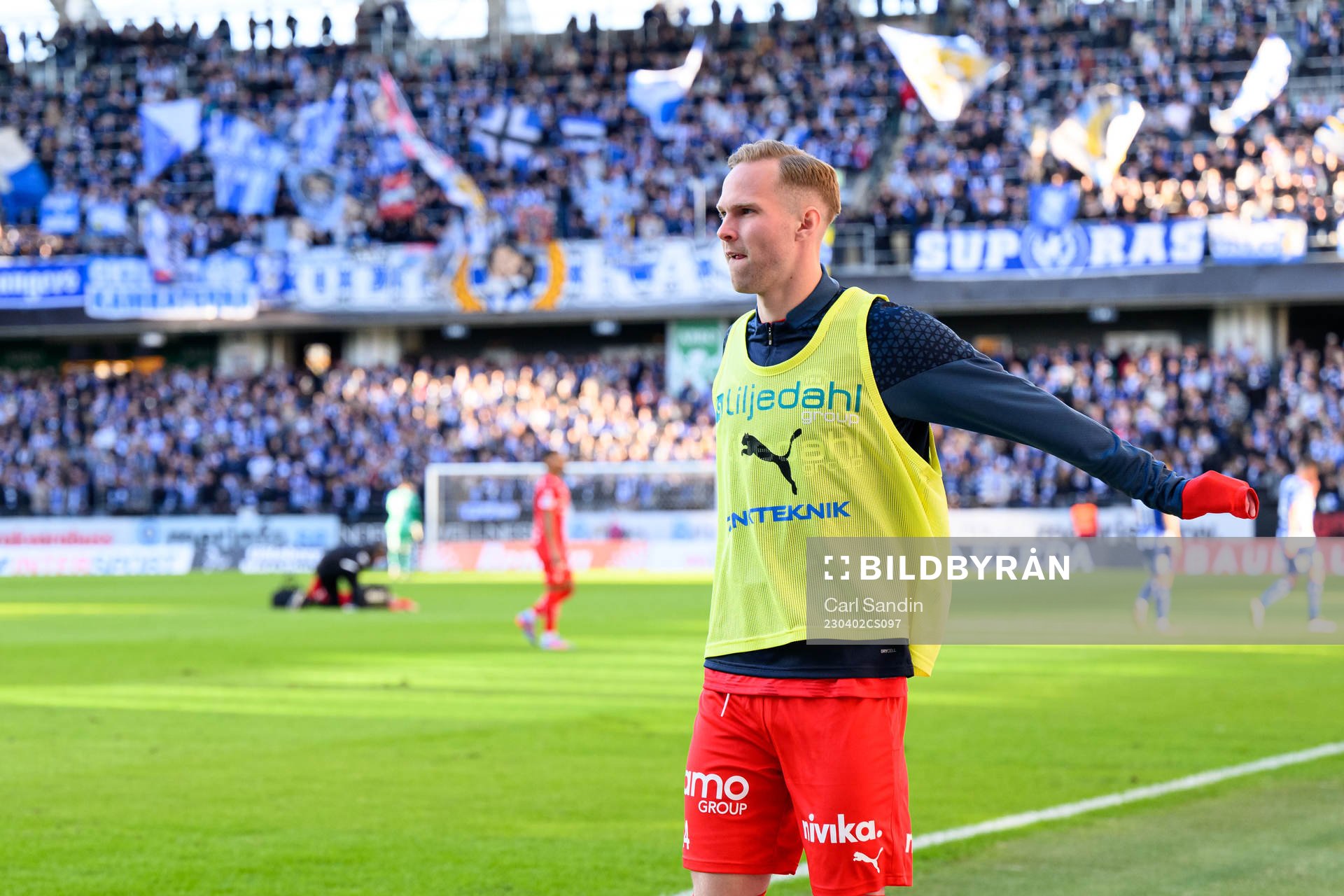 Värnamos Gustav Engvall värmer upp