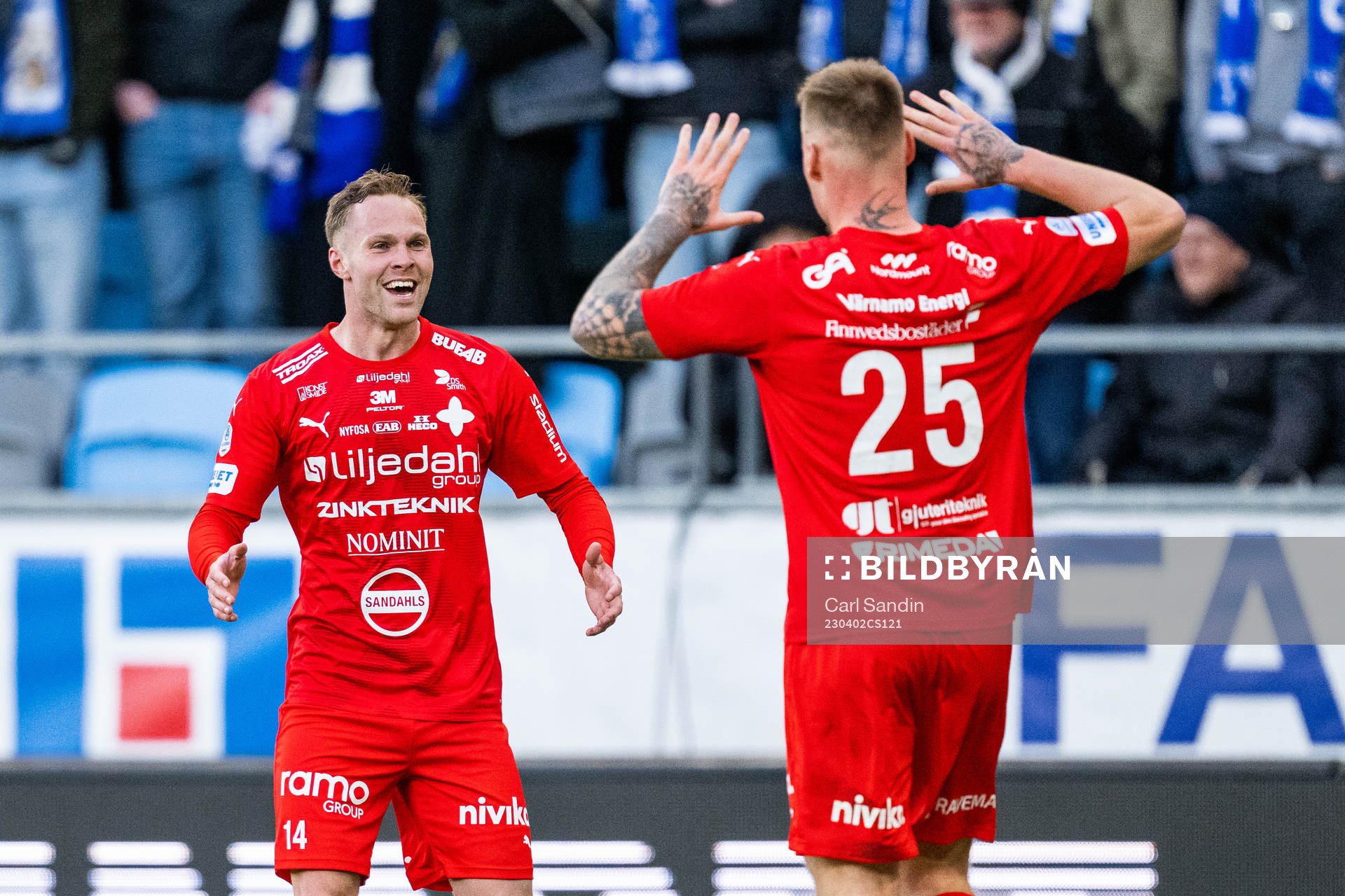 Värnamos Gustav Engvall jublar