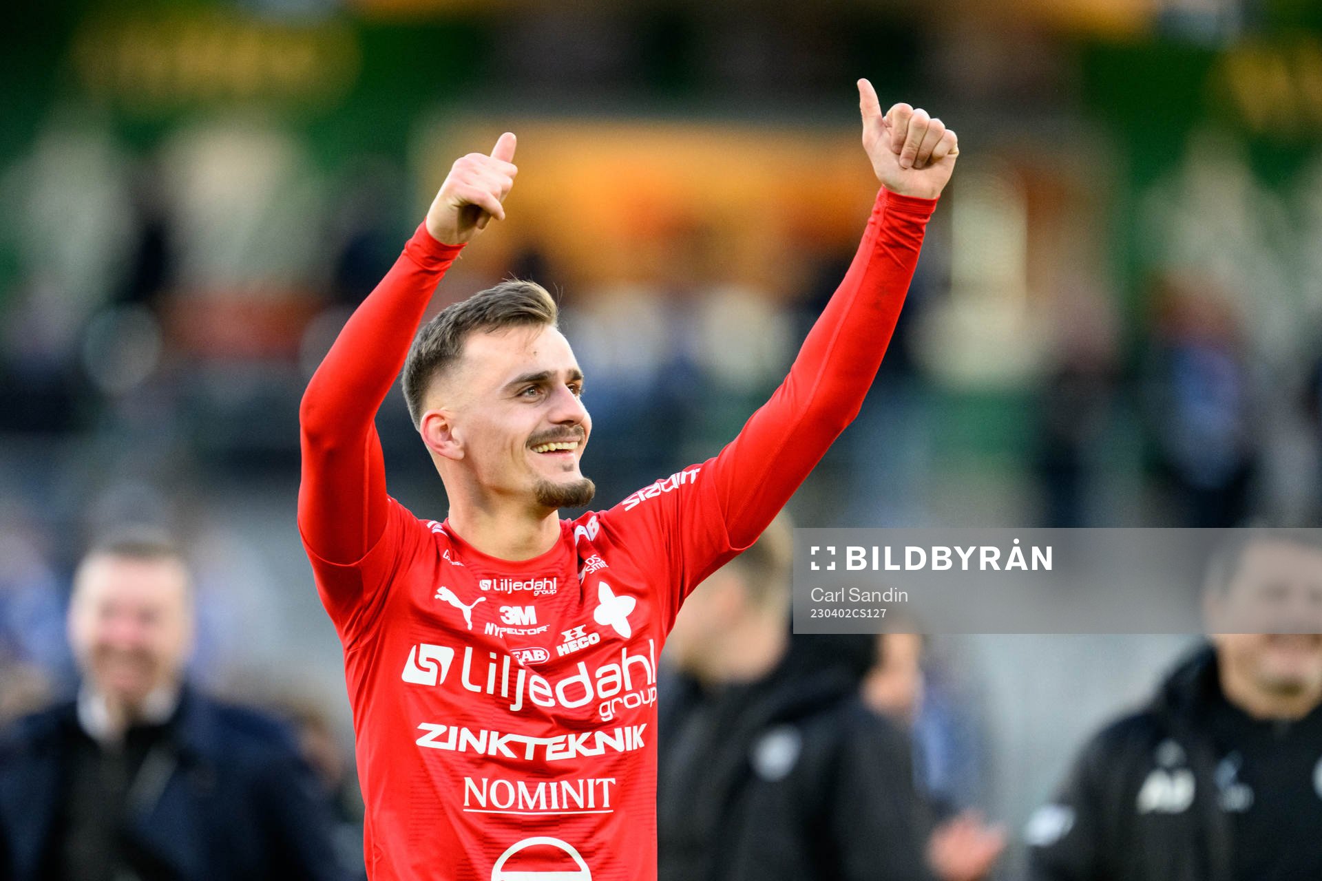 Värnamos Ajdin Zeljkovic jublar