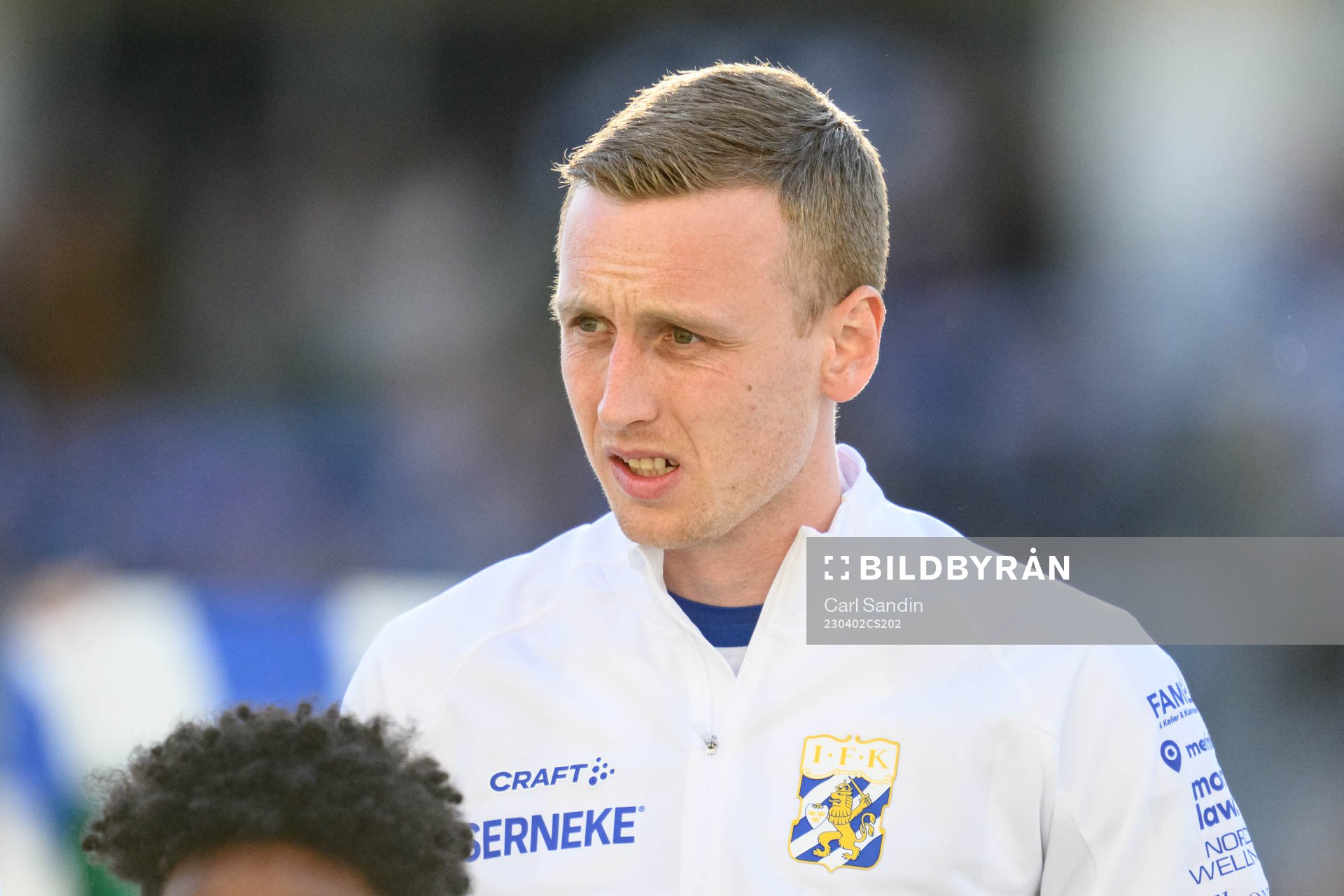 IFK Göteborgs Sebastian Ohlsson vid lineup innan