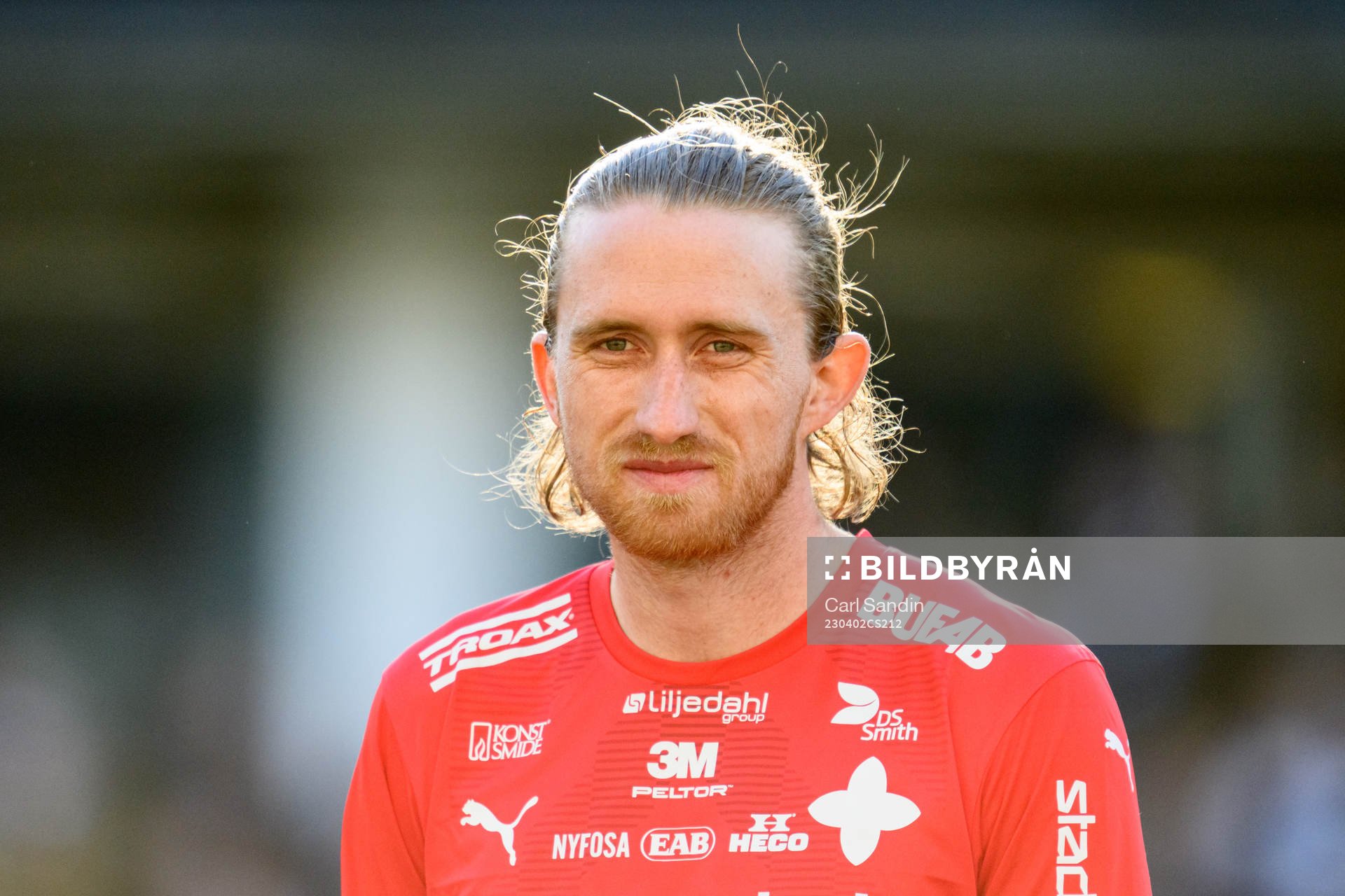 Värnamos Hampus Näsström vid lineup innan