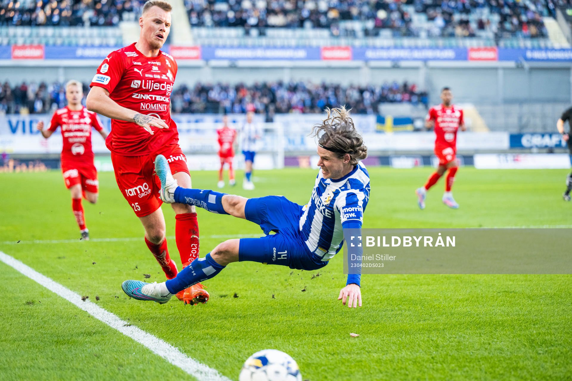 Värnamos Victor Eriksson och IFK Göteborgs Gustaf Norlin