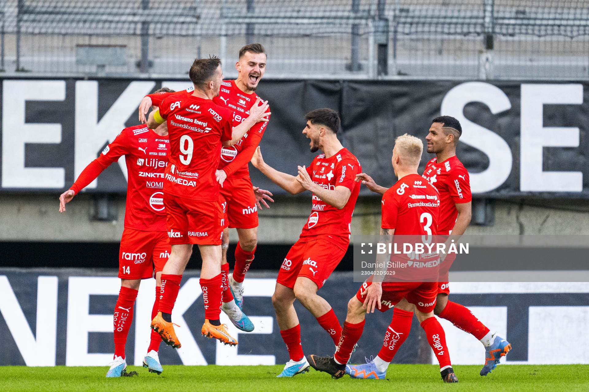 Värnamos Oscar Johansson, Ajdin Zeljkovic, Emin Grozdanic